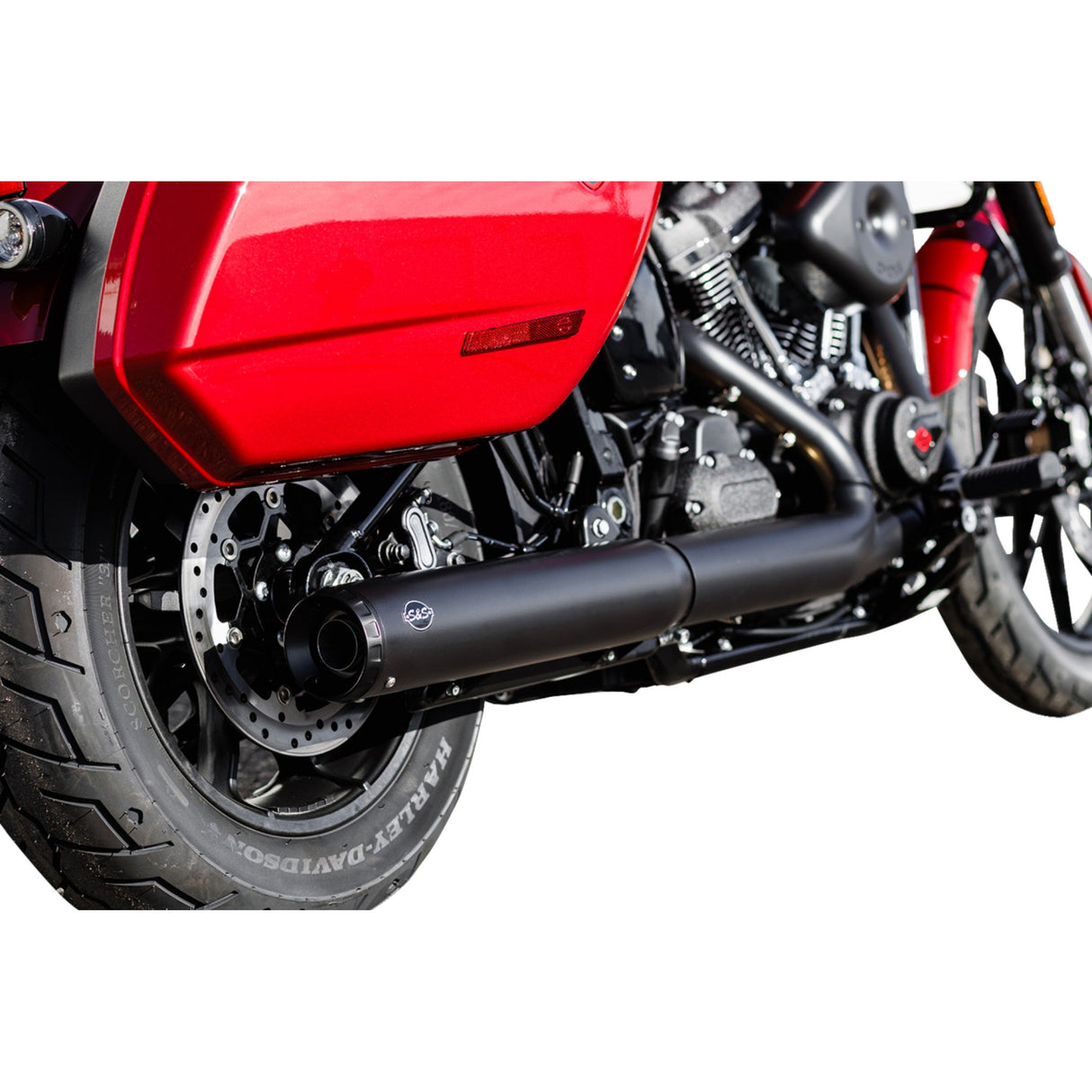 S&S Cycle Grand National Slip-On Muffler 50 State 4" Black M8 Softail - 550-1159 For Harley Softail 2025