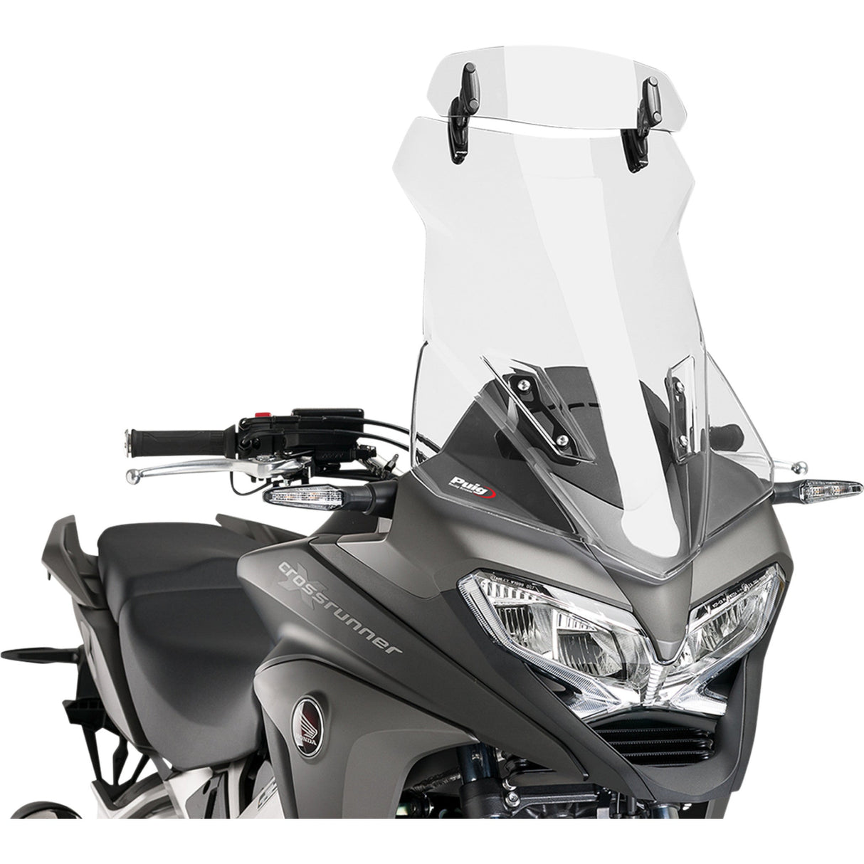 PUIG HI-TECH PARTS 2302-0142 6375W Multi-Adjustable Visor Clip-On Adjustable Visor - ST 1100
