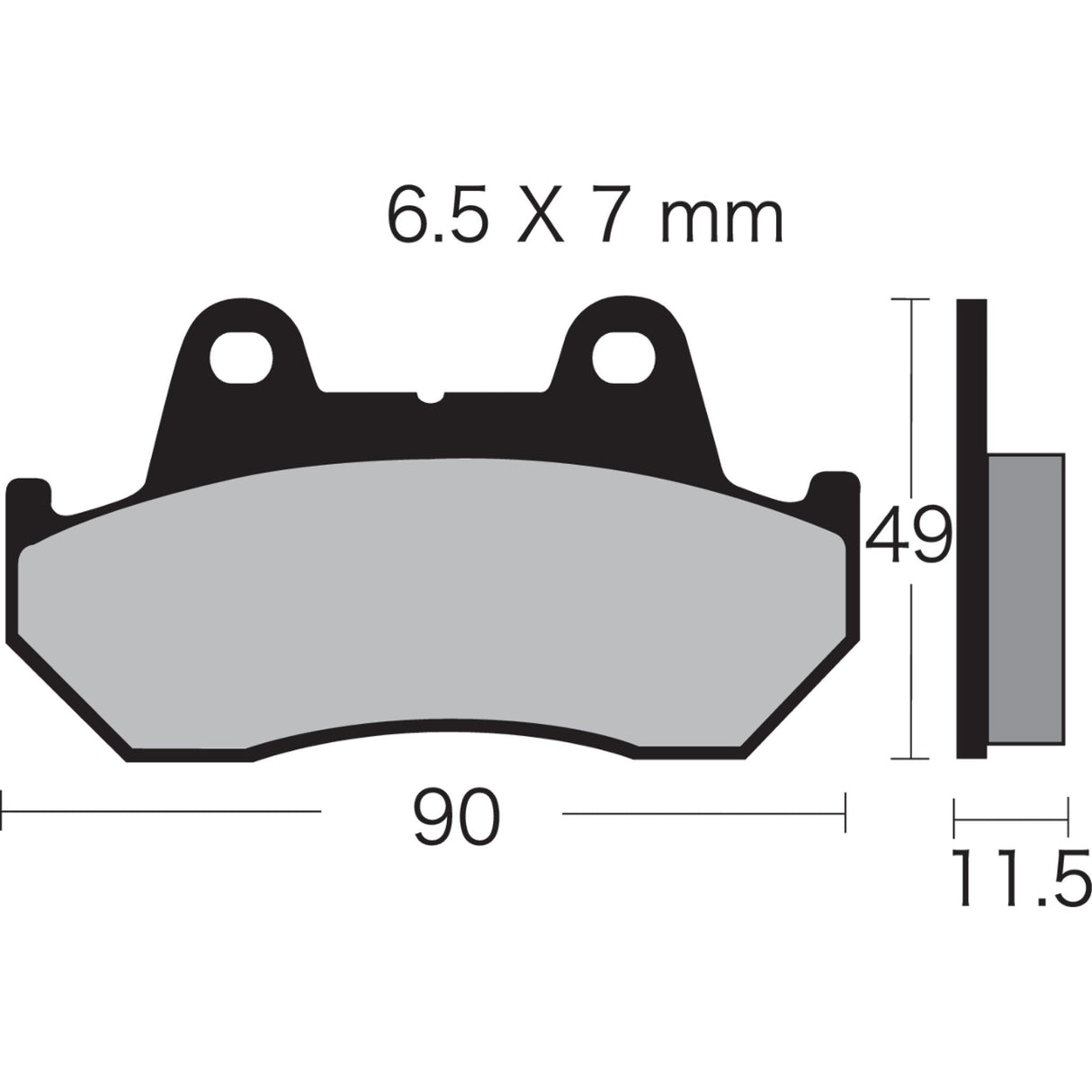 VESRAH VD-123-3 VD-123/3 Semi-Metallic Brake Pads