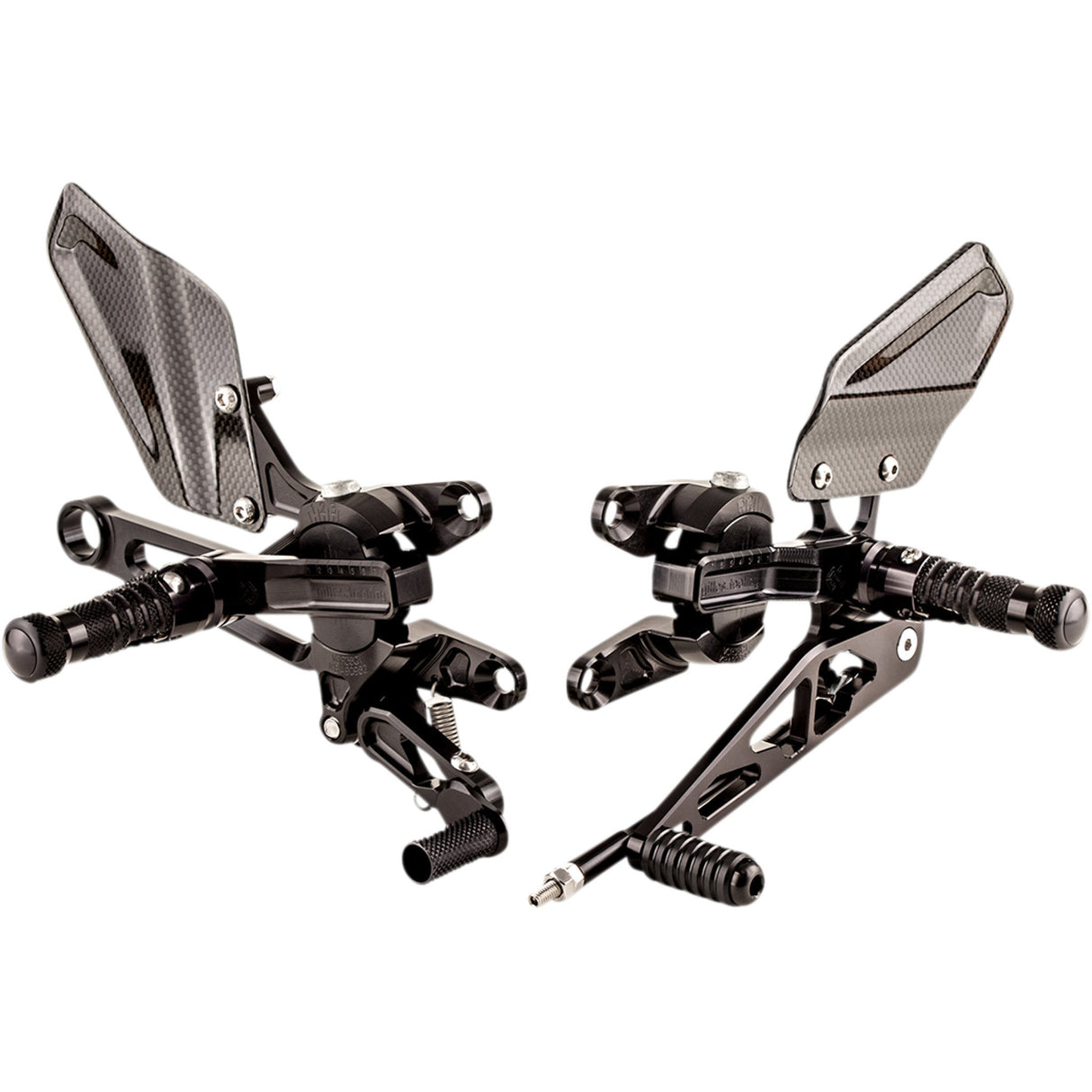 GILLES TOOLING 1623-0522 VCR-A03-B Adjustable Rearset black - aprilia