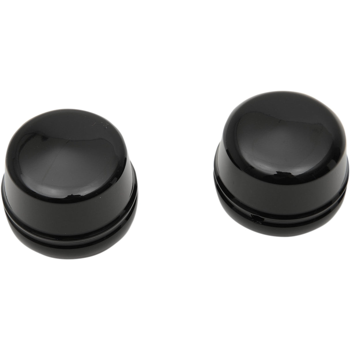 Drag Specialties Axle Caps Black Front Pair For Harley Touring 2000-2007