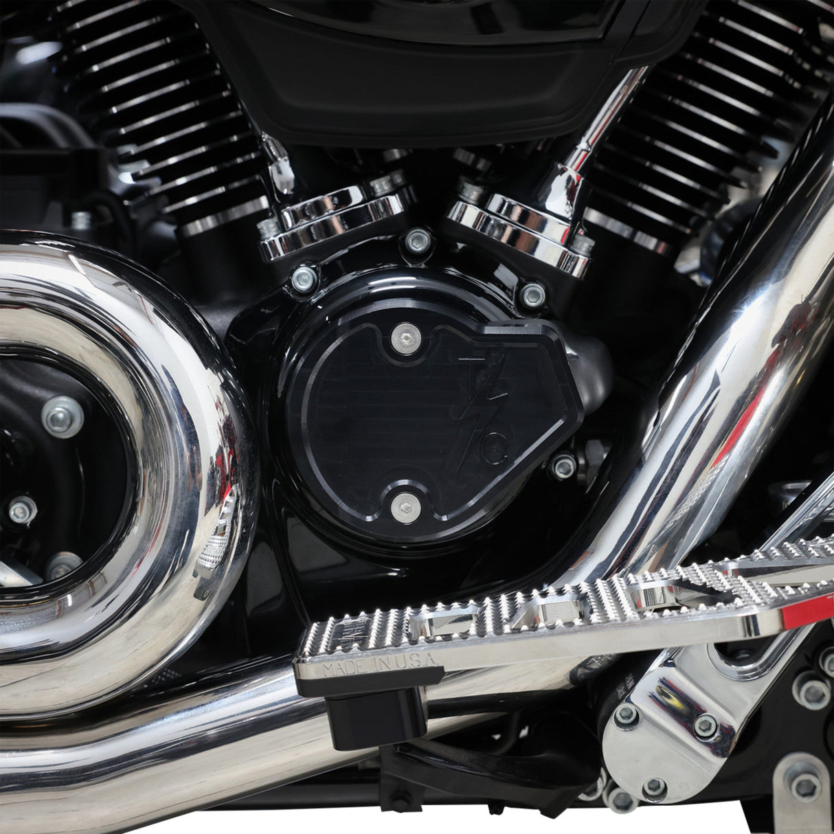 Thrashin Supply CO. Cam Cover Gen 2 Smooth Black M8 - TSC-3028-1 For Harley Touring 2023-2026