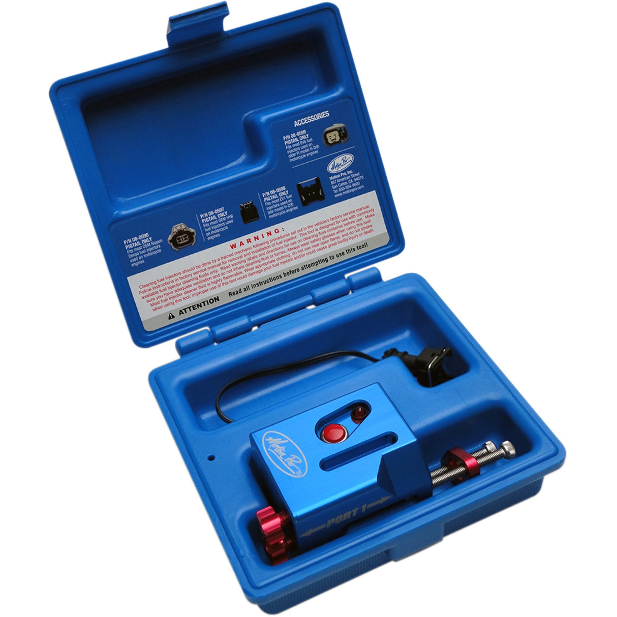 MOTION PRO 3804-0046 08-0594 Fuel Injector Cleaner Kit For EV1/EV6