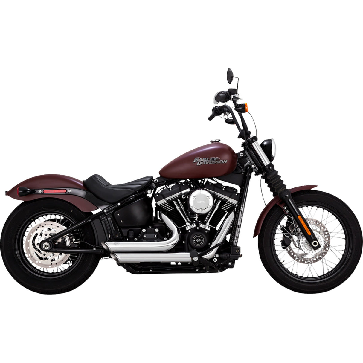 VANCE & HINES 1800-2596 17333 Shortshots Staggered Exhaust System - Chrome