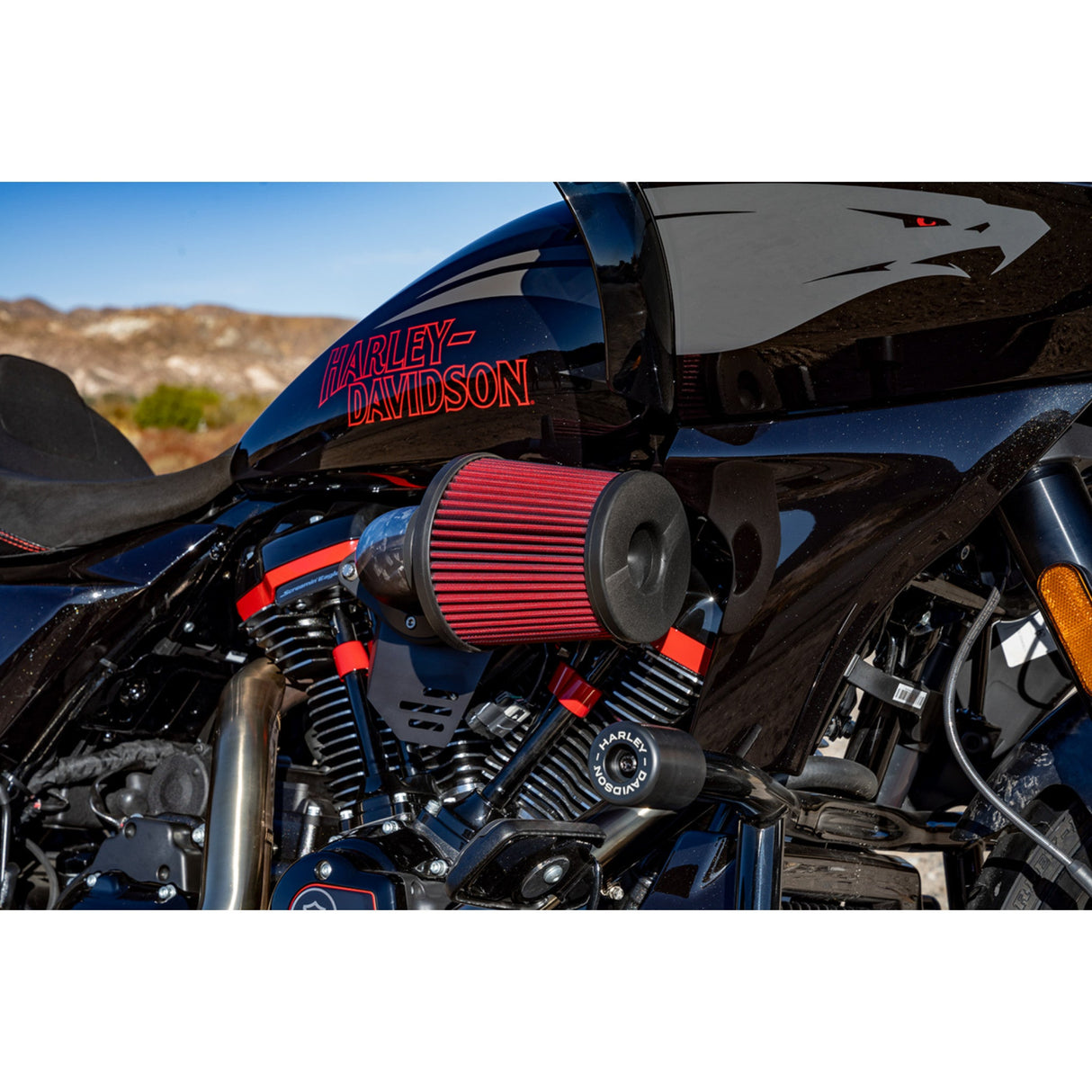 Vance & Hines V02 Falcon XL Air Intake Kit Forged Carbon Fiber - 41108 For Harley Touring 2024-2026