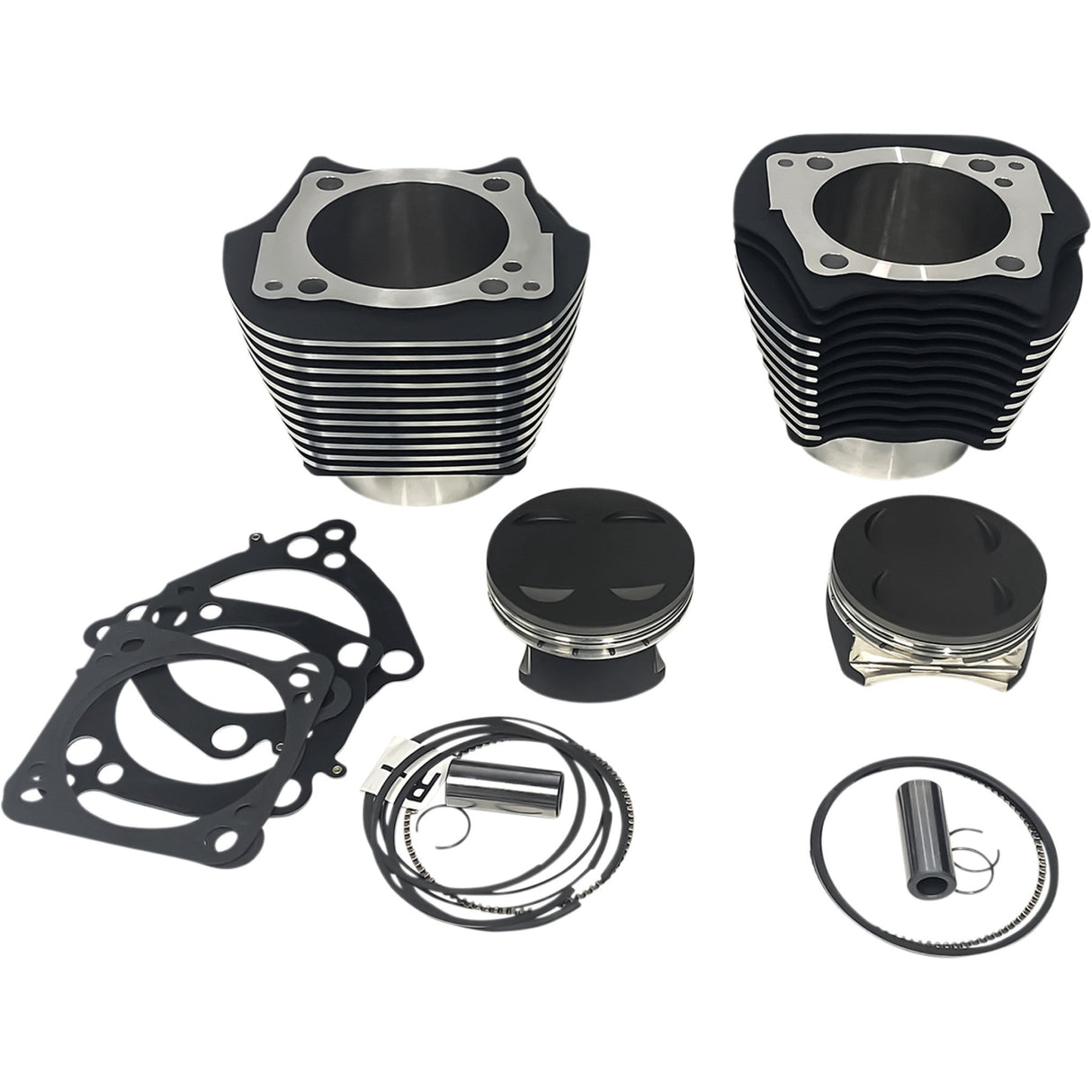 Revolution Performance, LLC Monster Big Bore Cylinder Kit 139" Black With Highlighted Fins 107" M8 - RP201-611W For Harley Motorcycles 2017-2026
