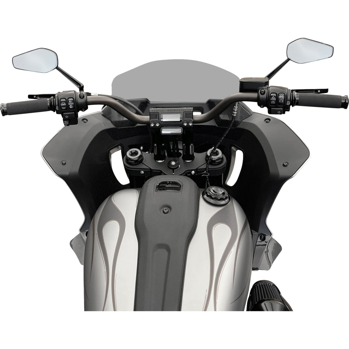 Kodlin USA Fastback Risers 6" Black - K55123 For Harley Softail 2018-2024