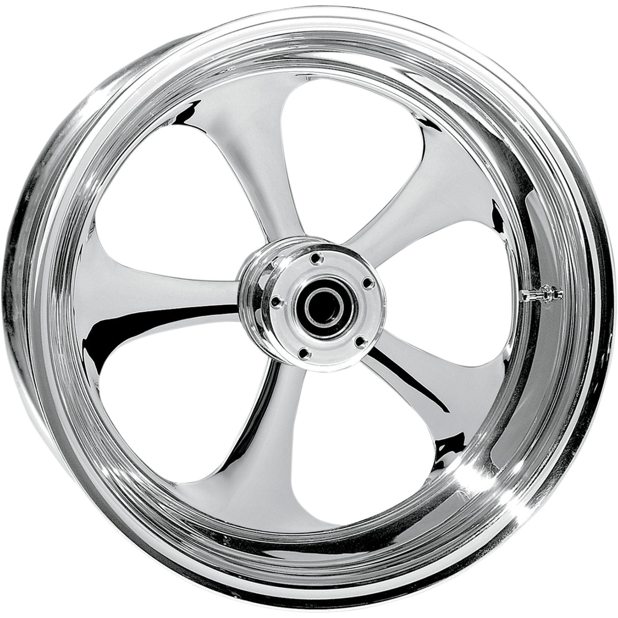 RC COMPONENTS 0202-1629 16350-9970-92C One-Piece Forged Aluminum Wheel — Nitro - Rear - Single Disc/without ABS - Chrome - 16x3.5