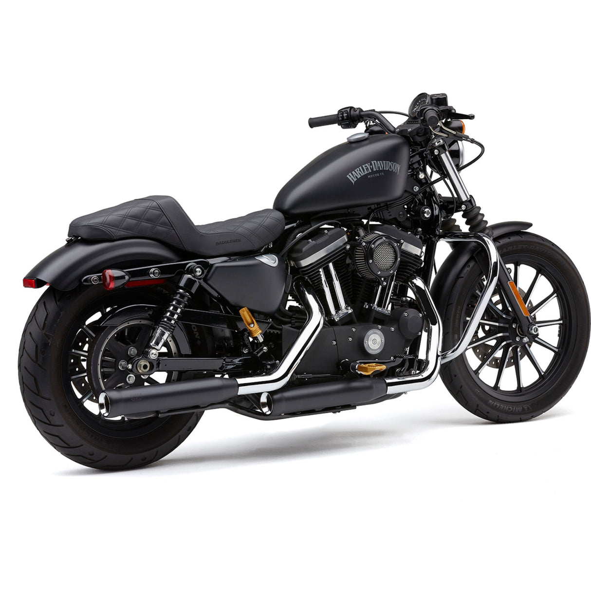 COBRA 1801-1403 6086RB Neighbor Hater Slip-On Mufflers - 3" Neighbor Hater Mufflers for FL - Black