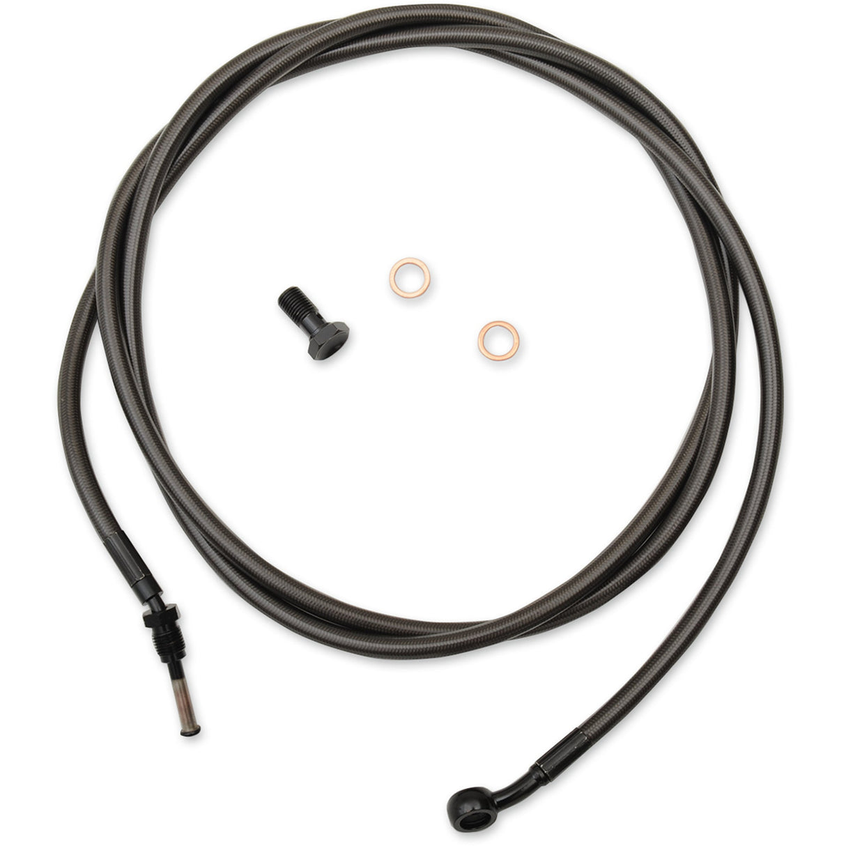 LA Choppers Midnight Braided Clutch Cable 12"-14" Ape Hanger Handlebars - LA-8054C13M For Harley Touring 2017-2020