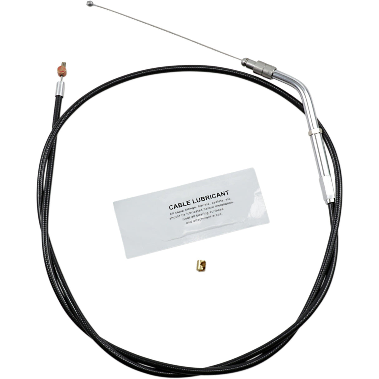 Barnett Black Vinyl Throttle Idle Cable 38-1/2" Length - 101-30-30049 For Harley Sportster 2009-2012