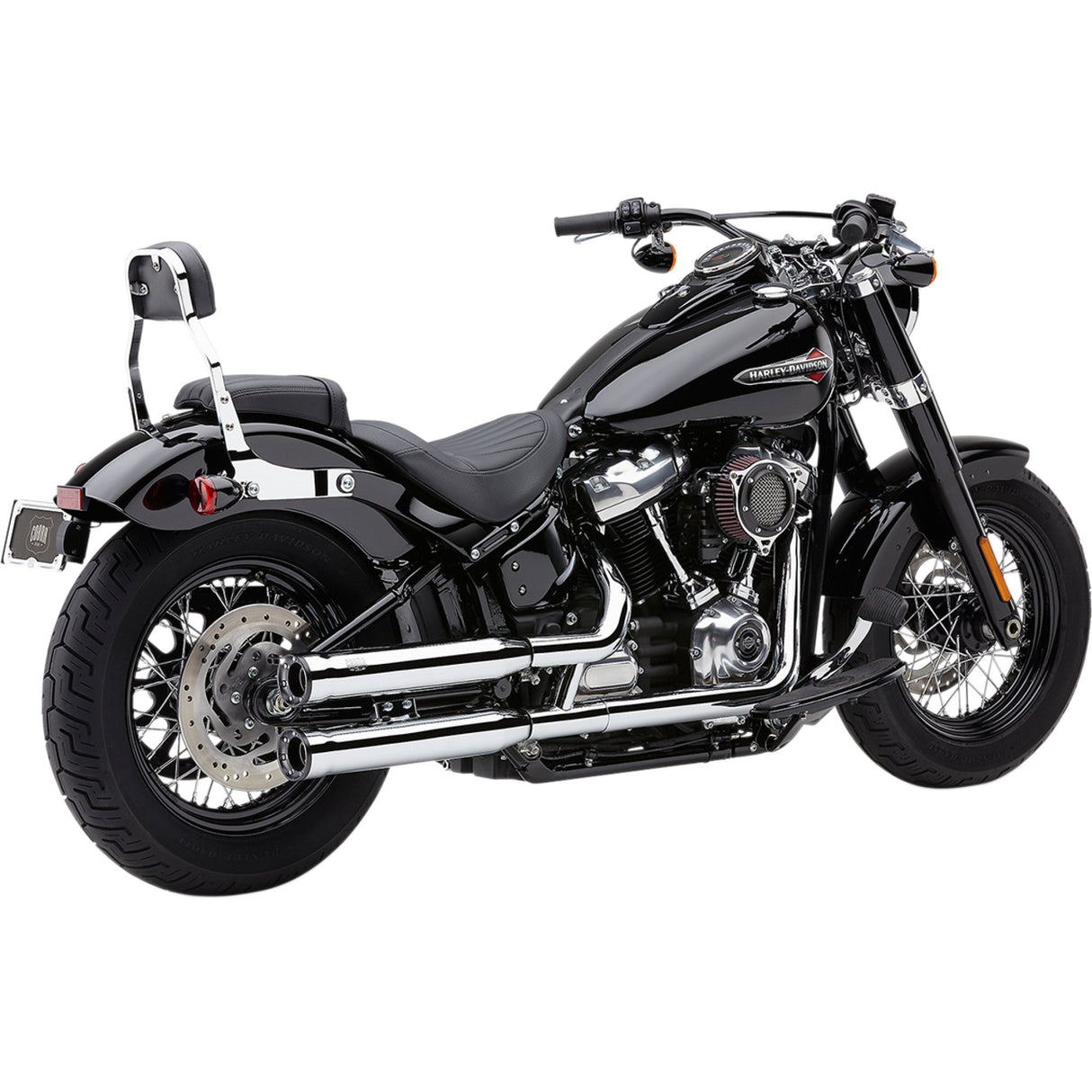 Cobra RPT Slip-On Mufflers 3" Chrome M8 Softail - 6057 For Harley Softail 2018-2024