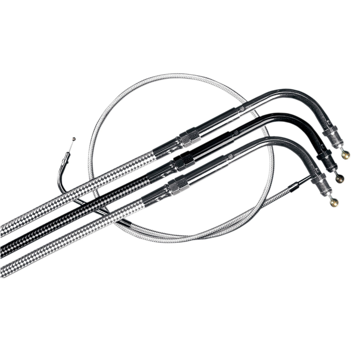 Magnum Shielding Sterling Chromite II® Braided Cable — Throttle 39-1/2" - 3321 For Harley Motorcycles 1996-2017