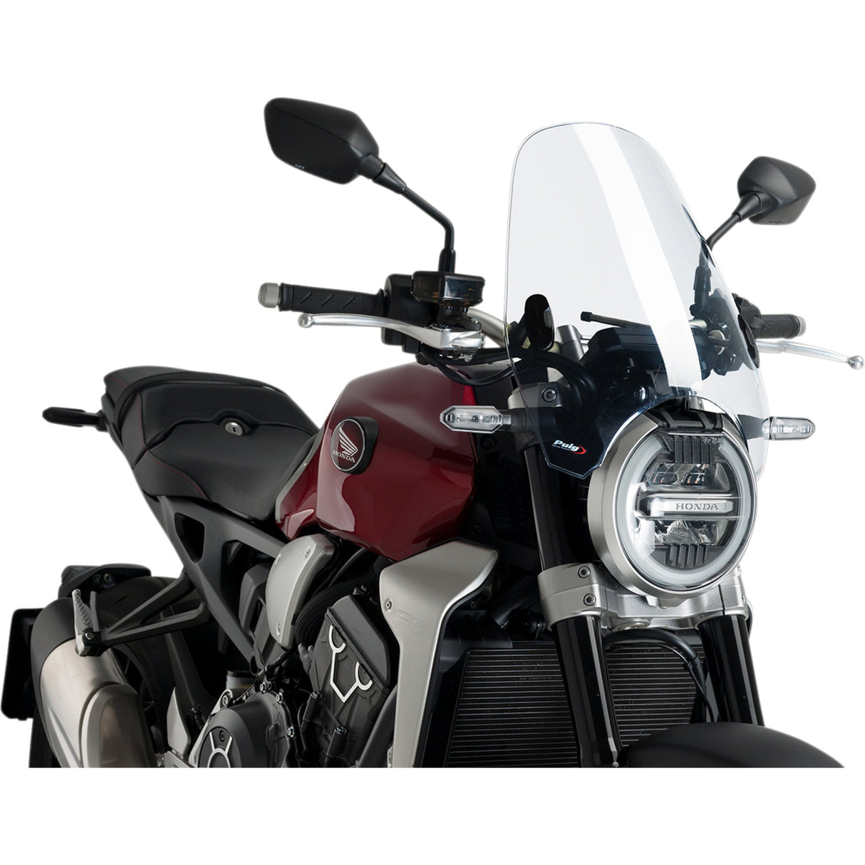 Puig Hi-Tech Parts Custom II Windshield - 0336W For Harley Dyna Low Rider / Sportster Forty-Eight / Softail Low Rider 2015-2020