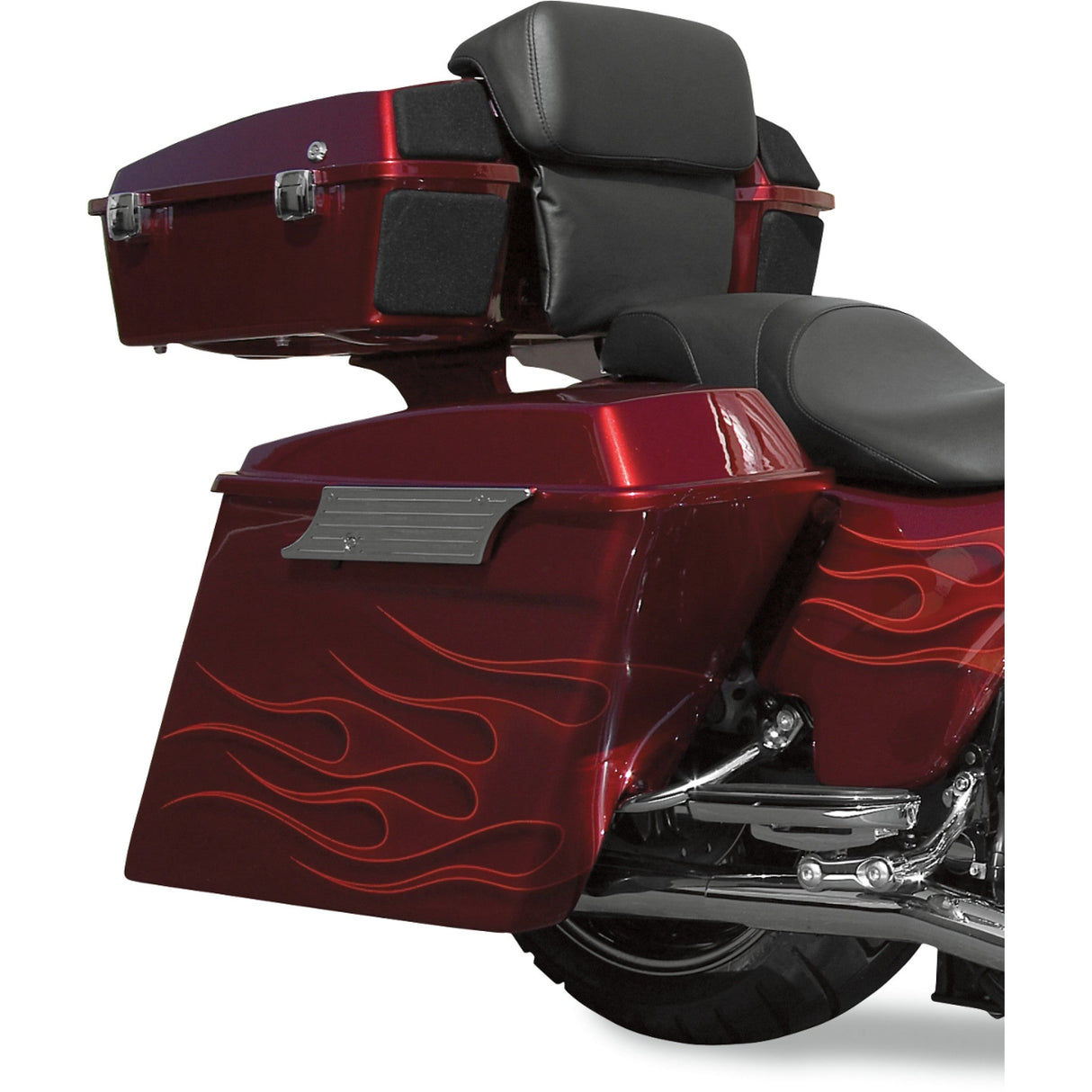 Cycle Visions 4" Extended Saddlebags With Exhaust Cut-Out Right - CV7261 For Harley Touring 1993-2013