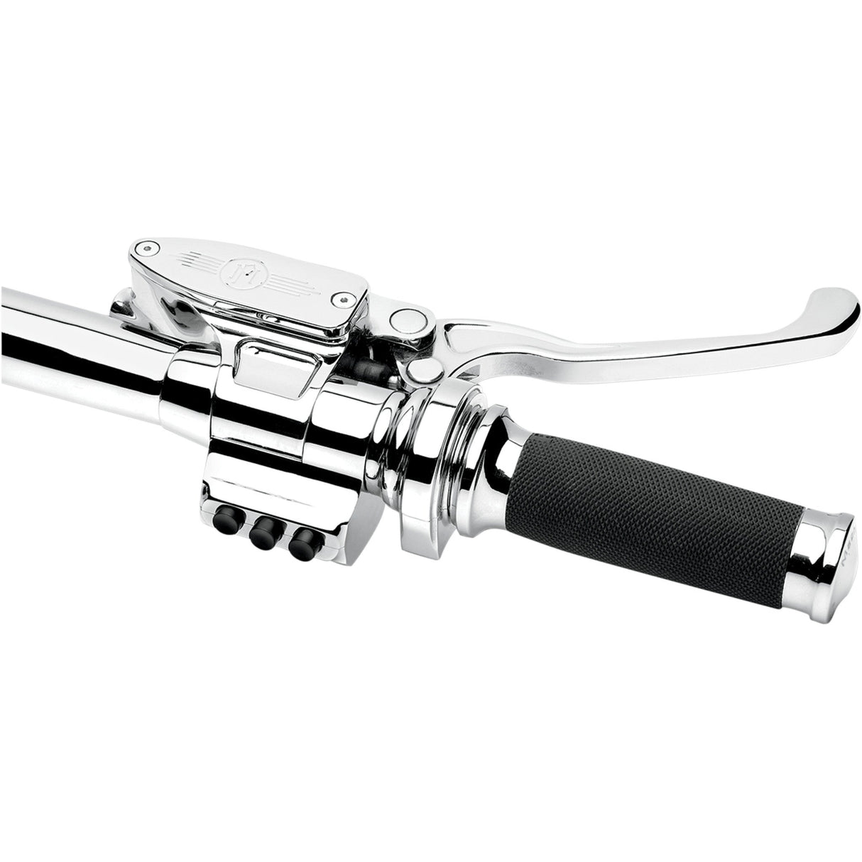 PERFORMANCE MACHINE (PM) 0616-0096 0062-2032-CH Contour Billet Handlebar Switch right side - three button - chrome