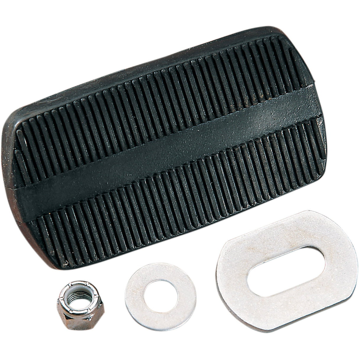 Drag Specialties Brake Clutch Pedal Pad Assembly Black For Harley Electra Glide / Touring / Tour / Softail 1965-1984