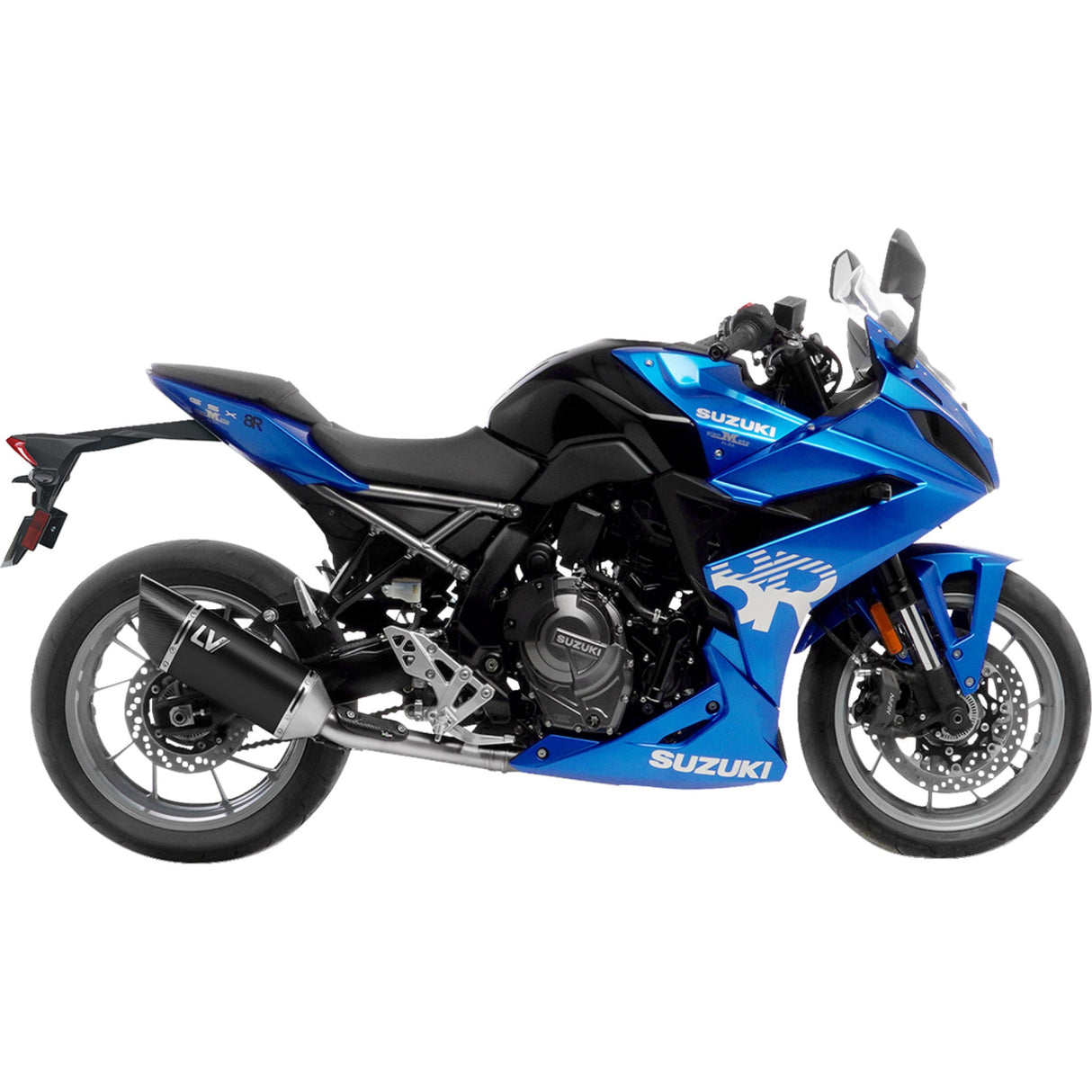 LEOVINCE 1810-3219 15606BU LV-14 R Exhaust System 2-into-1 - black edition - gsx-8rs