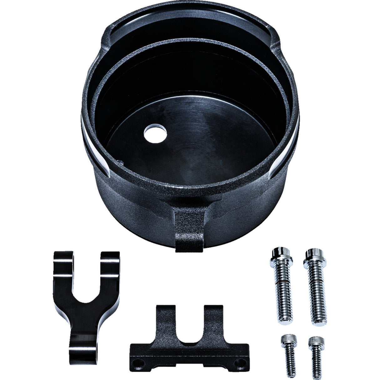 PERFORMANCE MACHINE (PM) 0602-1514 0208-2192-SMB Roung Gauge Relocation Kit - Round - Black