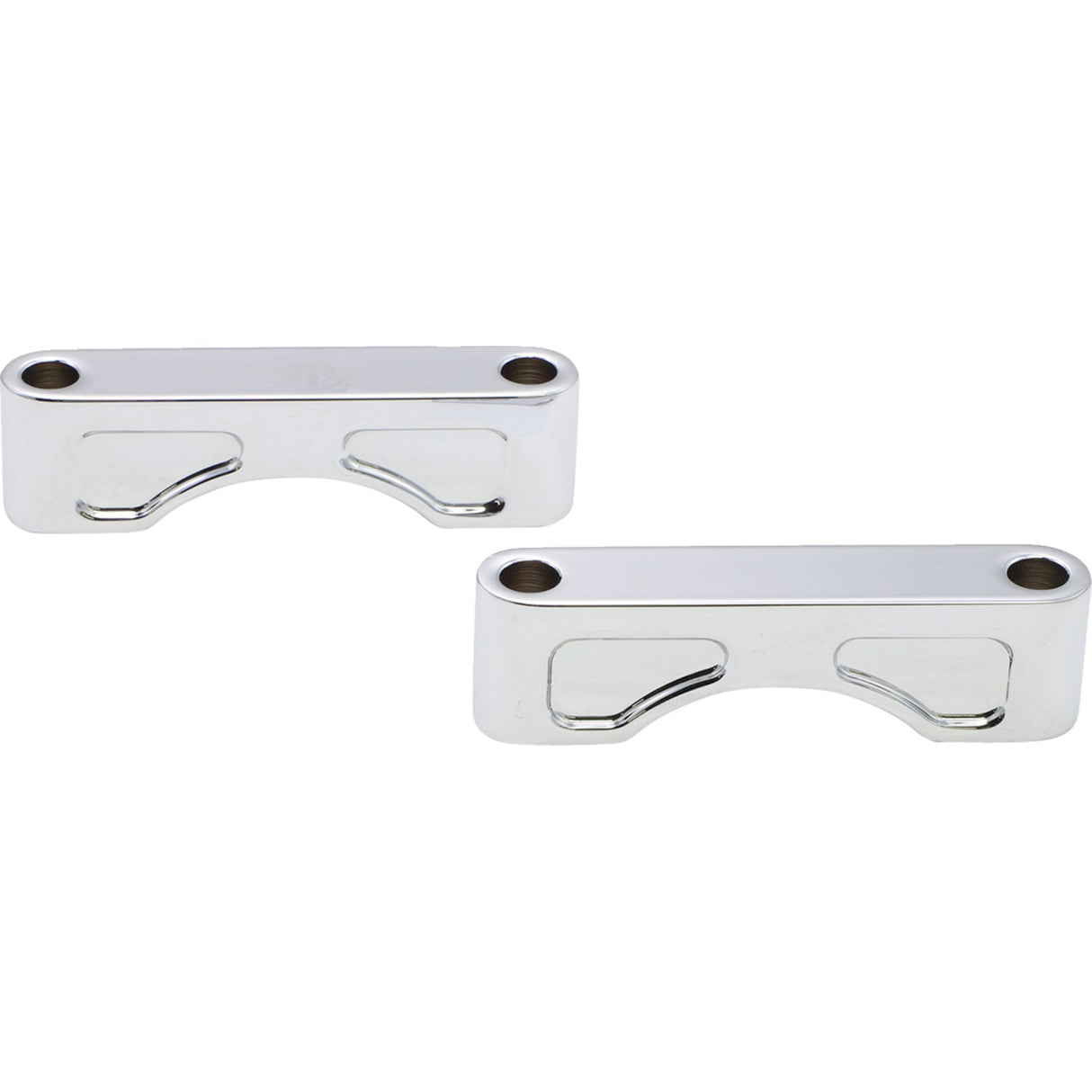 Klock Werks Tire Hugger Front Fender Mounting Block For 21" Wheels Chrome - KWFS-01-0102-C For Harley Touring 1983-2013