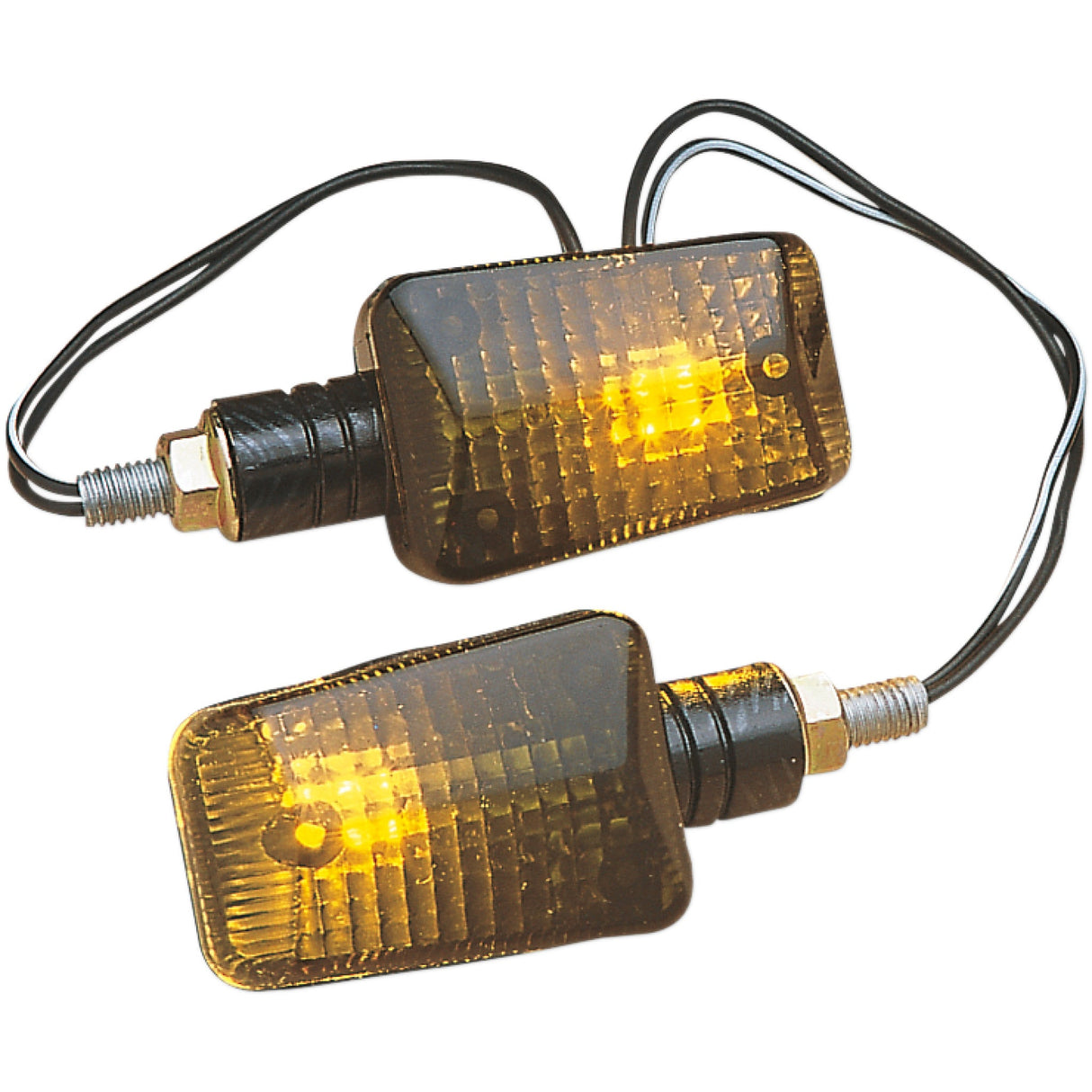 K&S TECHNOLOGIES 25-8119 25-8119 Universal Mini-Stalk Marker Lights Mini Stalk Marker Lights - Carbon/Smoke