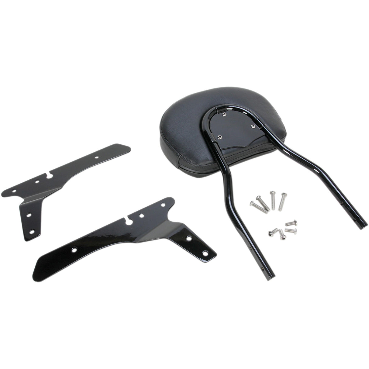 Cobra Round Sissy Bar Short Black Sportster - 602-1253B For Harley Sportster 2004-2018