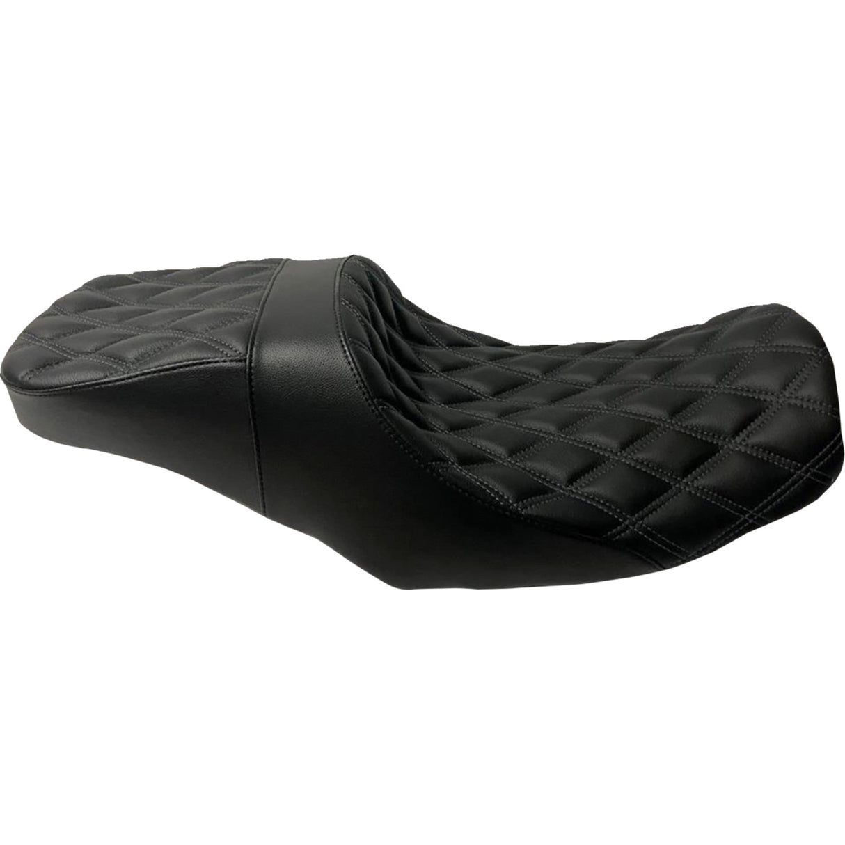 Danny Gray Weekday™ 2-Up Seat Double Diamond Gray Stitch - FA-DGE-0333 For Harley Touring 2023-2026