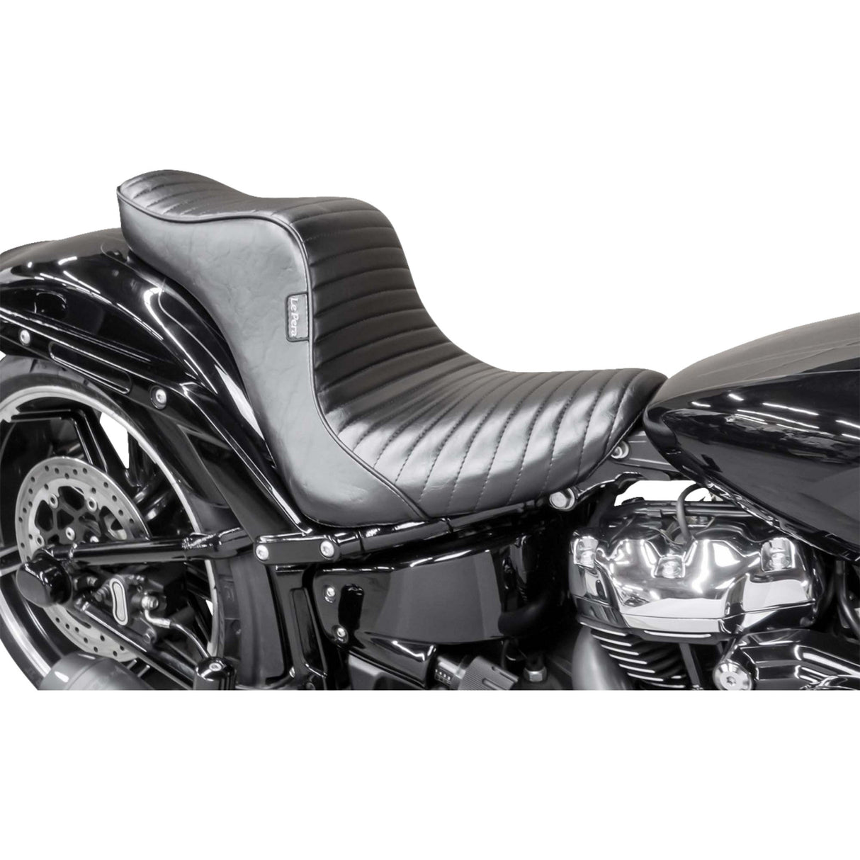 LePera Tailwhip Daddy Long Legs Seat Double Diamond With Blue Thread - LK-587DLDD-BLUE For Harley Touring 2008-2024