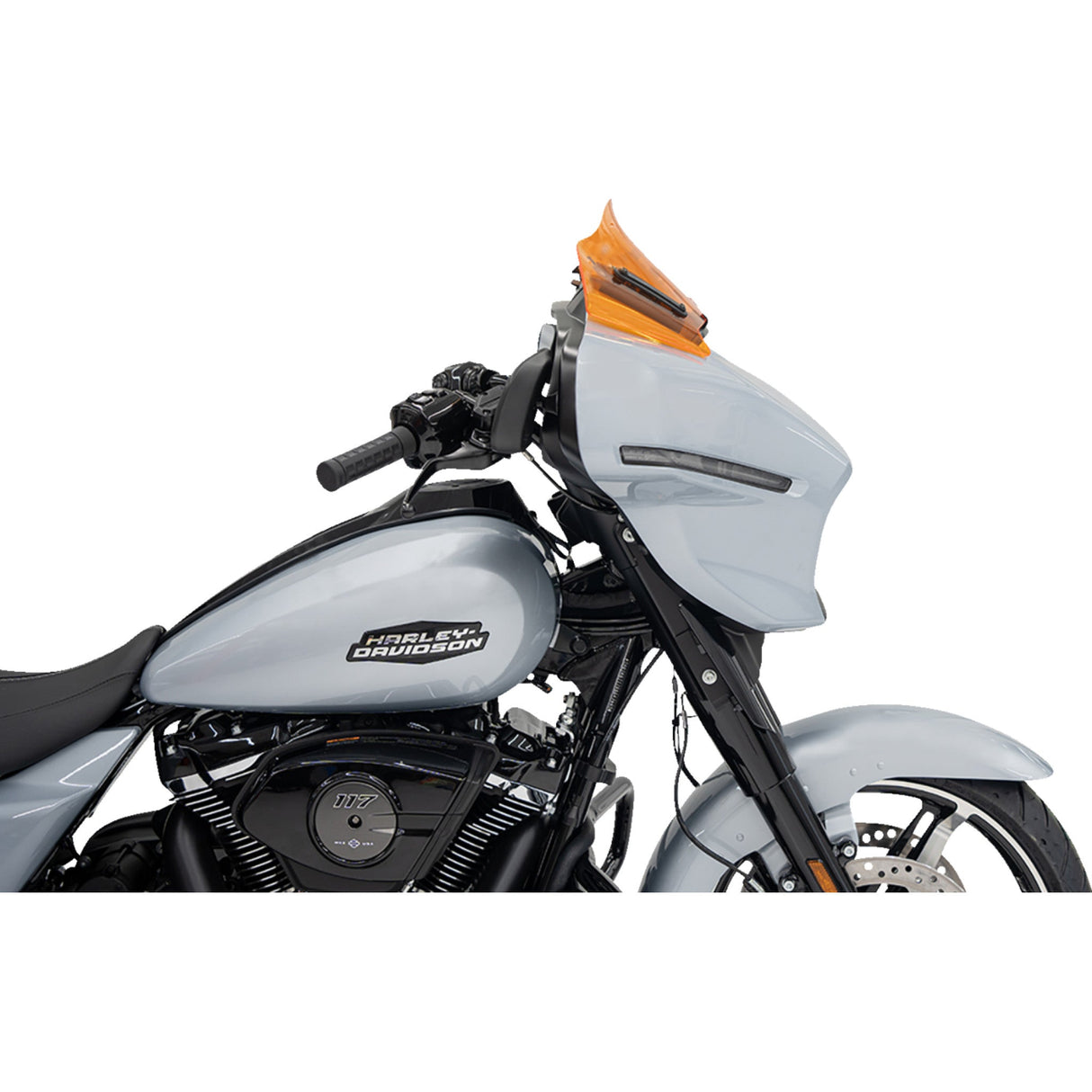 Klock Werks Kolor Flare® Windshield 8" Orange - KWW-01-0729 For Harley Touring 2023-2026