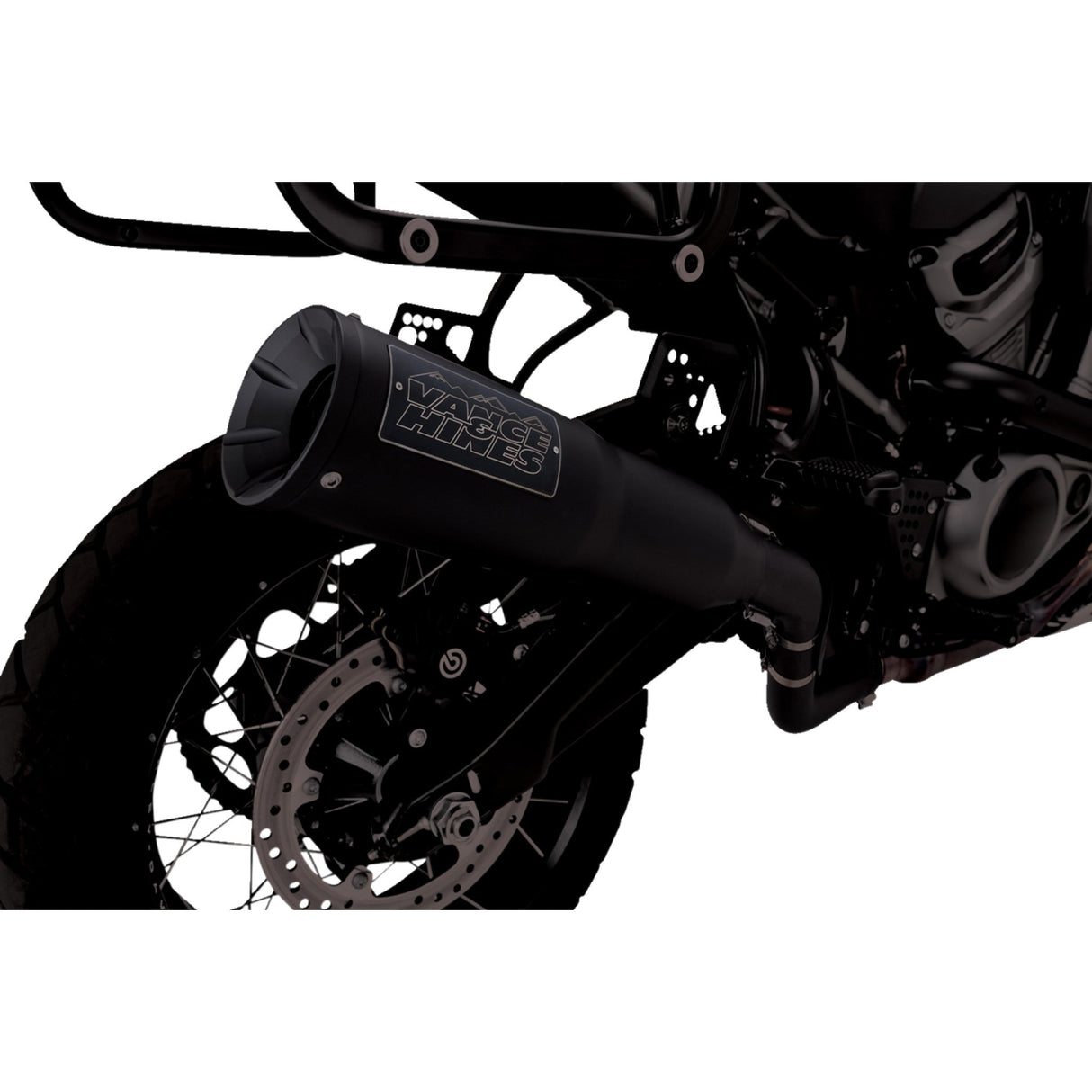 Vance & Hines Adventure Hi-Output 450 Slip-On Muffler Black Stainless Steel - 46533 For Harley Pan America 2021-2025