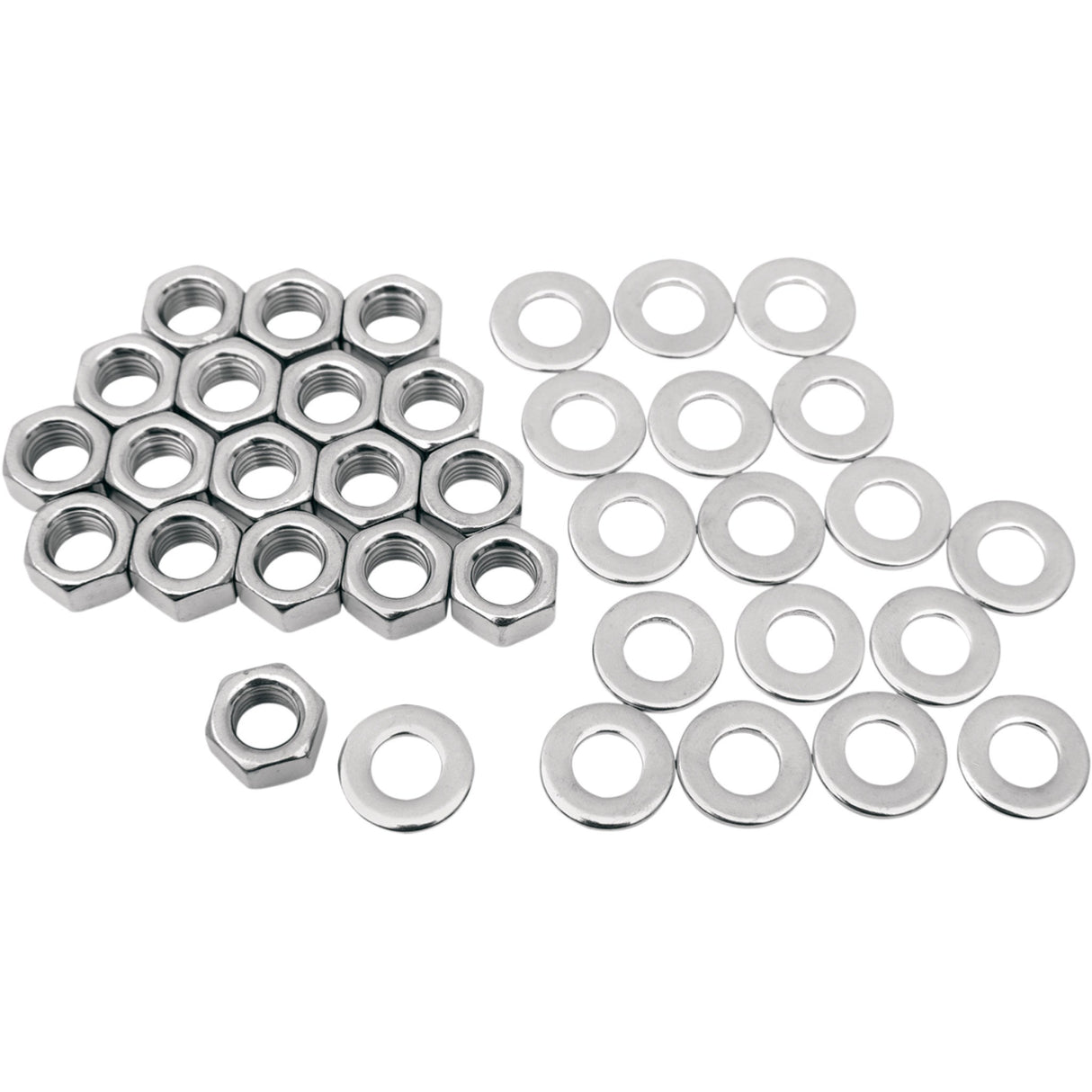Colony Chrome Stock Hardware Kits Rocker Box Nuts Washers Chrome - 8608-36 For Harley Motorcycles 1966-1984