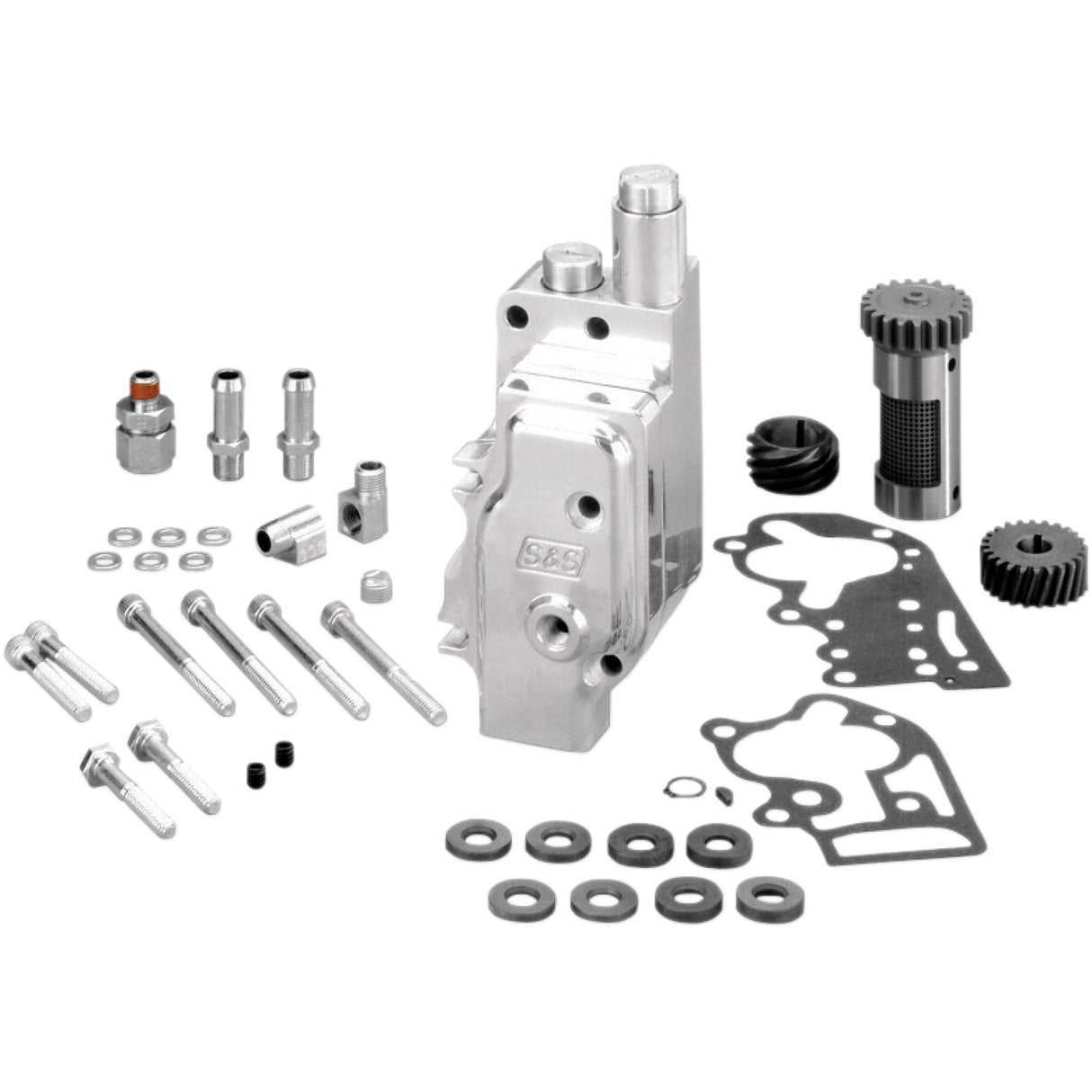 S&S Cycle High Volume High Pressure (hvhp) Polished Billet Oil Pump Universal For Harley Motorcycles 1992-2000