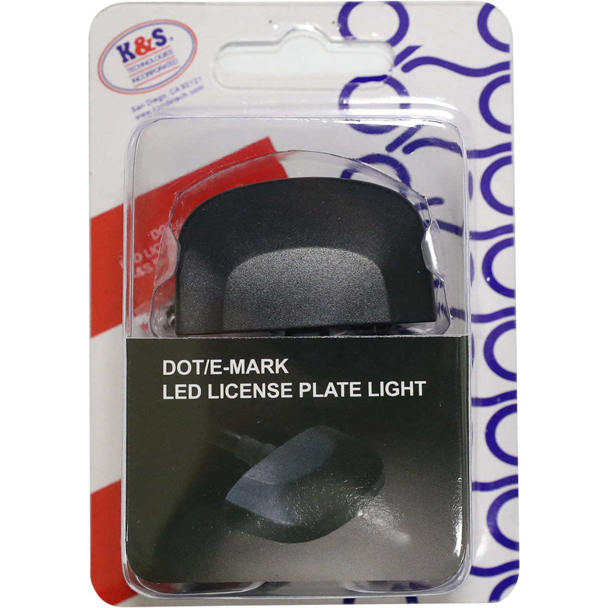 K&S TECHNOLOGIES 2030-1966 25-9172 LED License Plate Light License Plate Light - LED