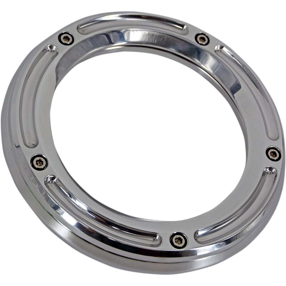 Trask Assault Derby Cover With Window Chrome Big Twin - TM-0040CH For Harley Motorcycles 1999-2018