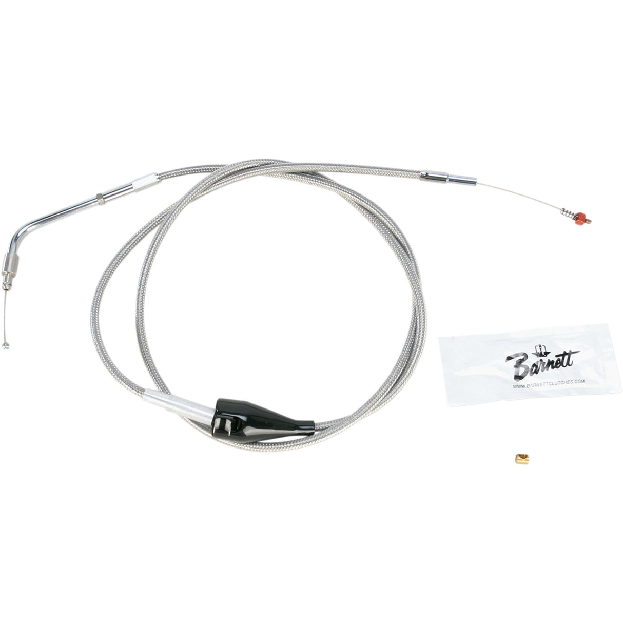 Barnett Stainless Steel Throttle Idle Cable Cruise +8" - 102-30-41035-8 For Harley Touring 2002-2007