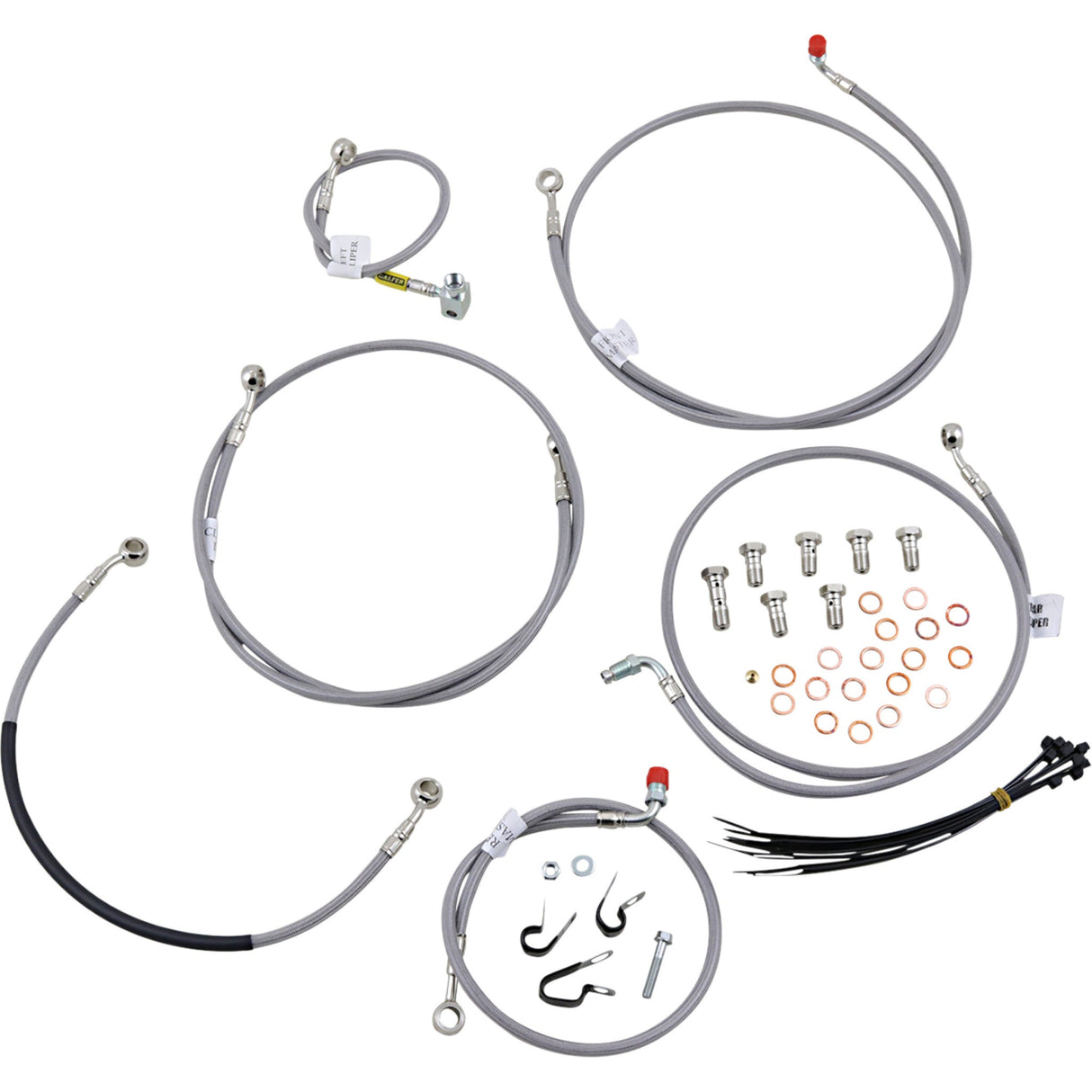 GALFER 1741-6032 FK003D772-3 Brake Line Kit Brake Line - Stainless Steel