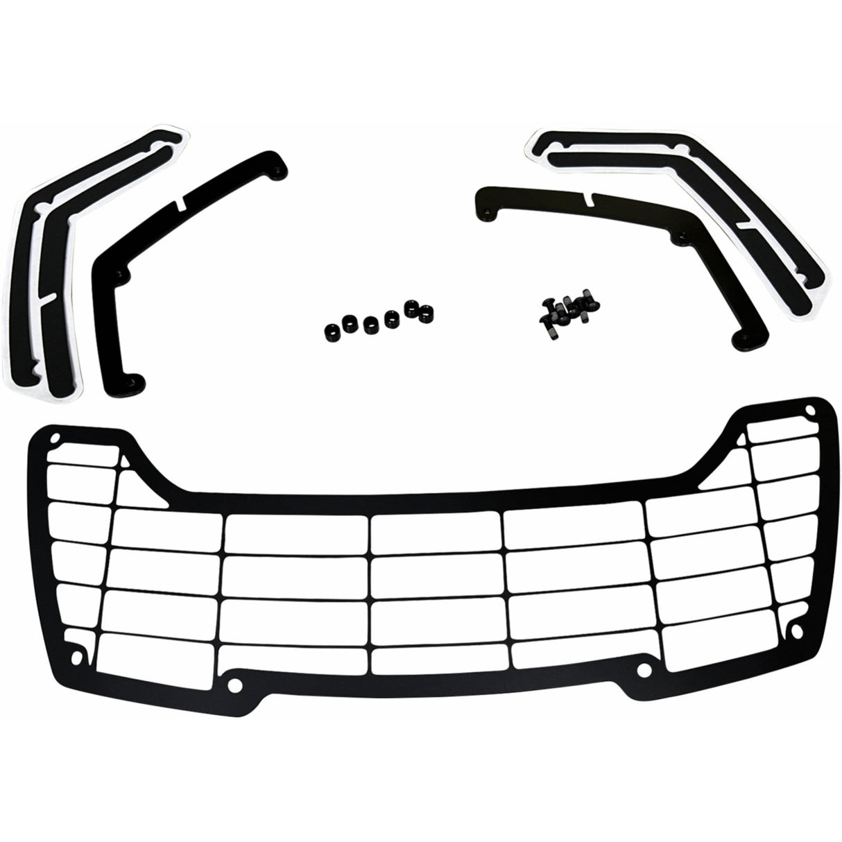 DRAG SPECIALTIES 2001-2751 Headlight Guard Kit Headlight Guard - Black - Pan America