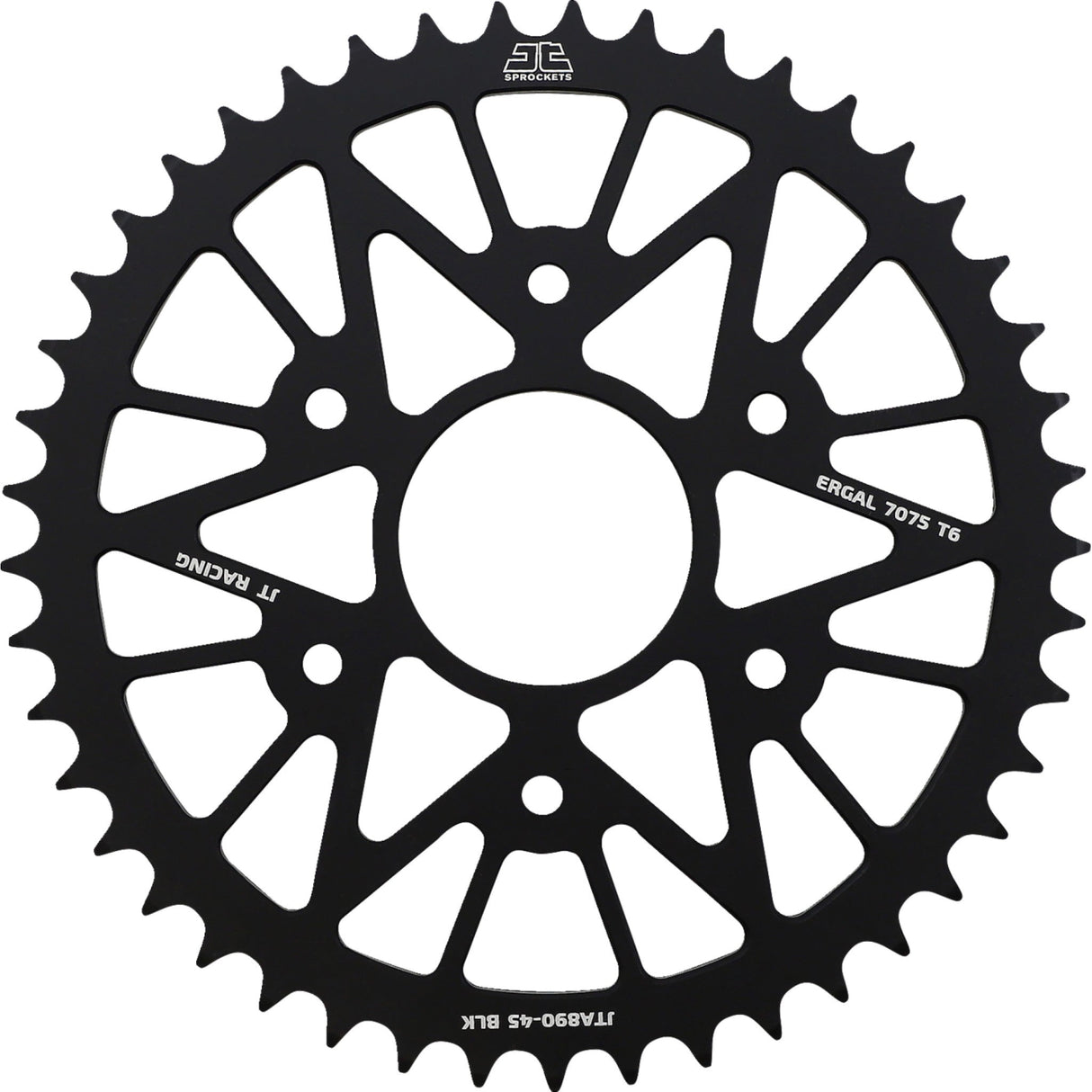 JT Sprockets Rear Sprocket Black 45 Tooth - JTA890.45BLK For Husqvarna Svartpilen 401 2019-2020 | KTM 125 Duke 2014-2019