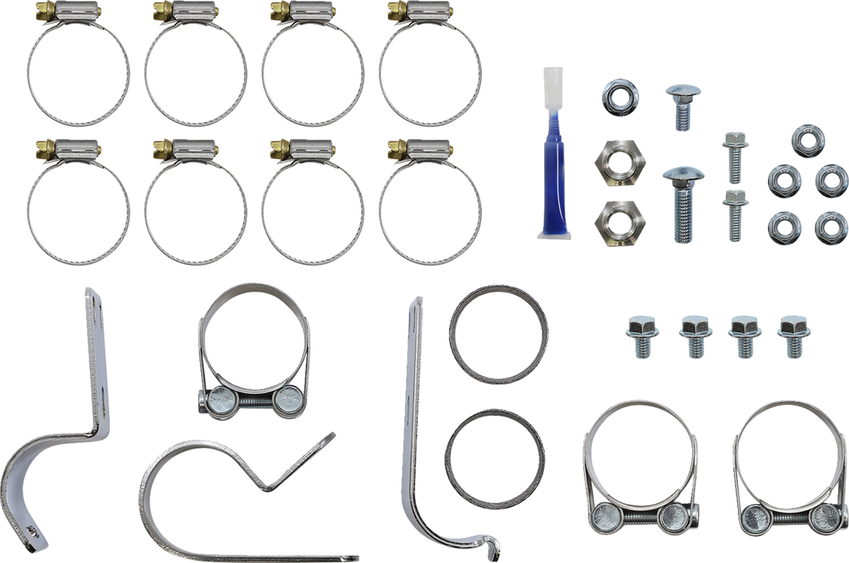 El Dorado Dual Exhaust System - Black - Machined Black Tracer - 1800-2526