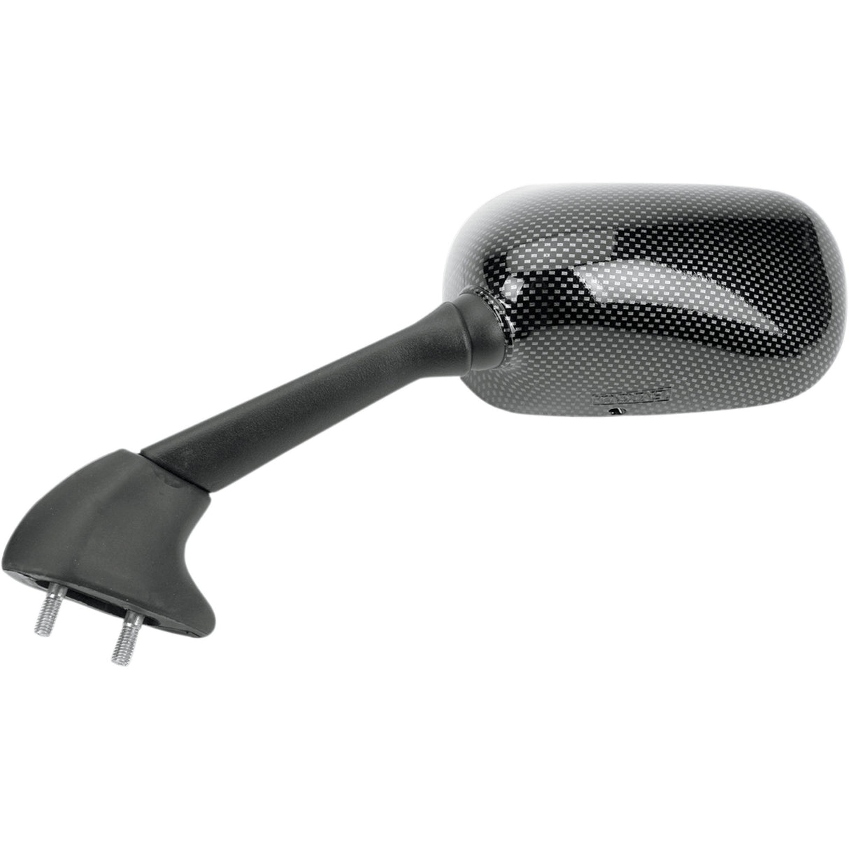 EMGO 0640-0186 20-80554 Carbon Fiber Mirror Mirror - Side View - Black/Carbon Fiber - Rectangle - Left - Yamaha