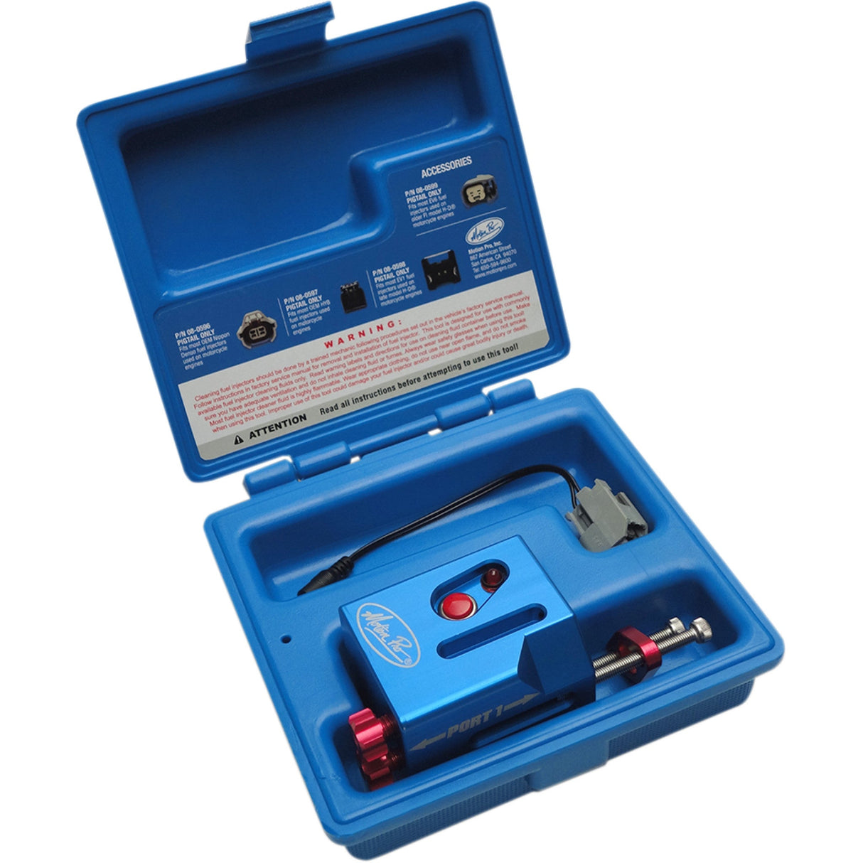 MOTION PRO 3804-0047 08-0595 Fuel Injector Cleaner Kit For EV1/EV6