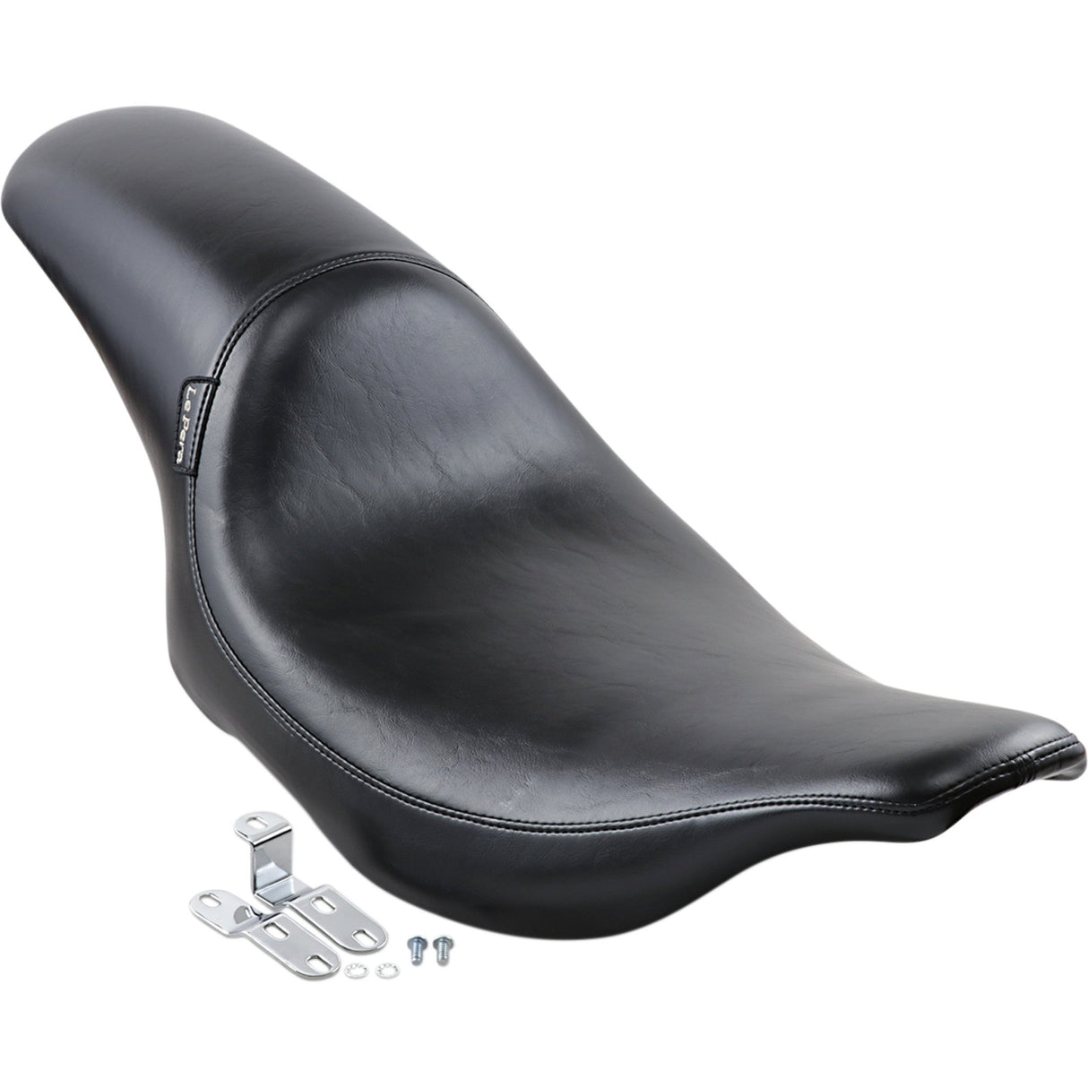LePera Silhouette Full-Length Seat Smooth Black - L-867 For Harley Touring 1991-1996