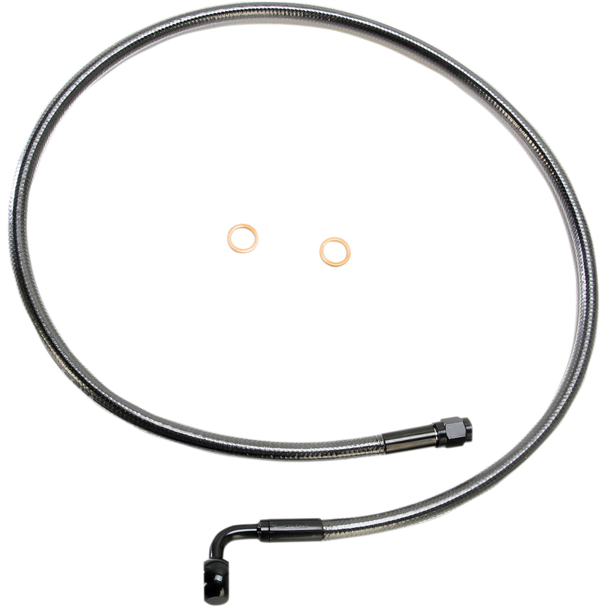 MAGNUM SHIELDING 1741-4095 AS47234 Alternate Length Designer Series ABS-Specific Front Brake Line Kit - 10 mm-90° - 34" - Black Pearl