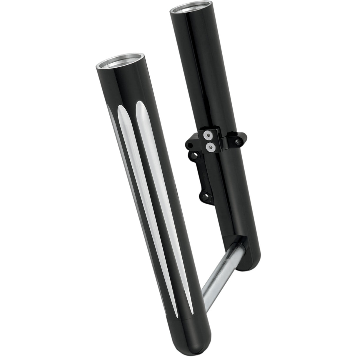 Arlen Ness Dual-Disc Hot Legs Fork Legs Black Anodized Deep Cut Dual Disc - 40-512 For Harley Touring 2014-2025