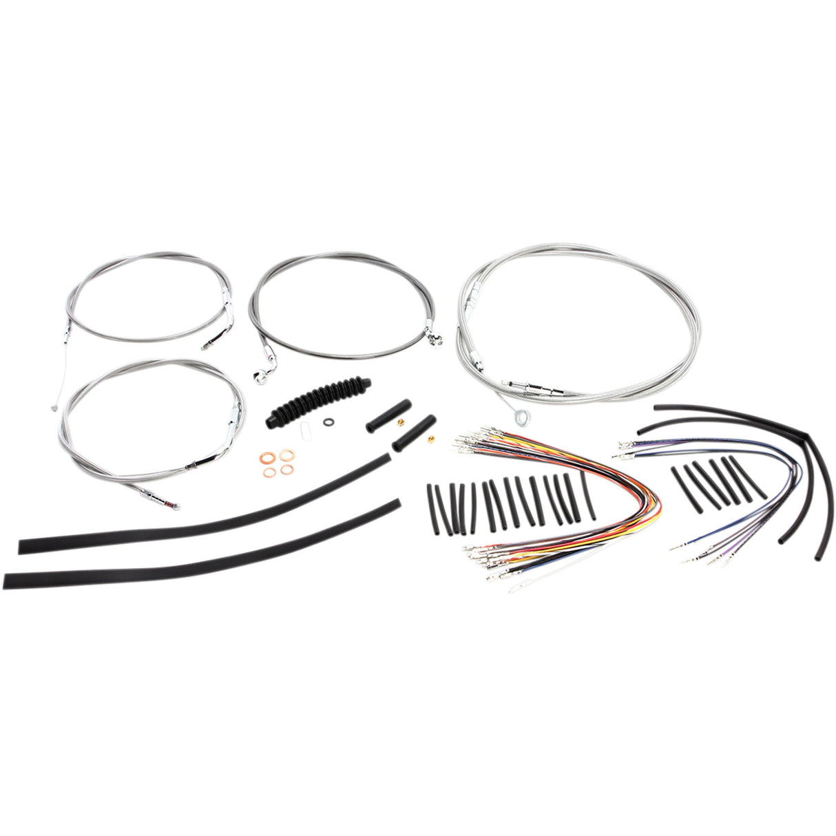 Magnum Shielding Cable Kit - 589252 For Harley Softail 2007-2010