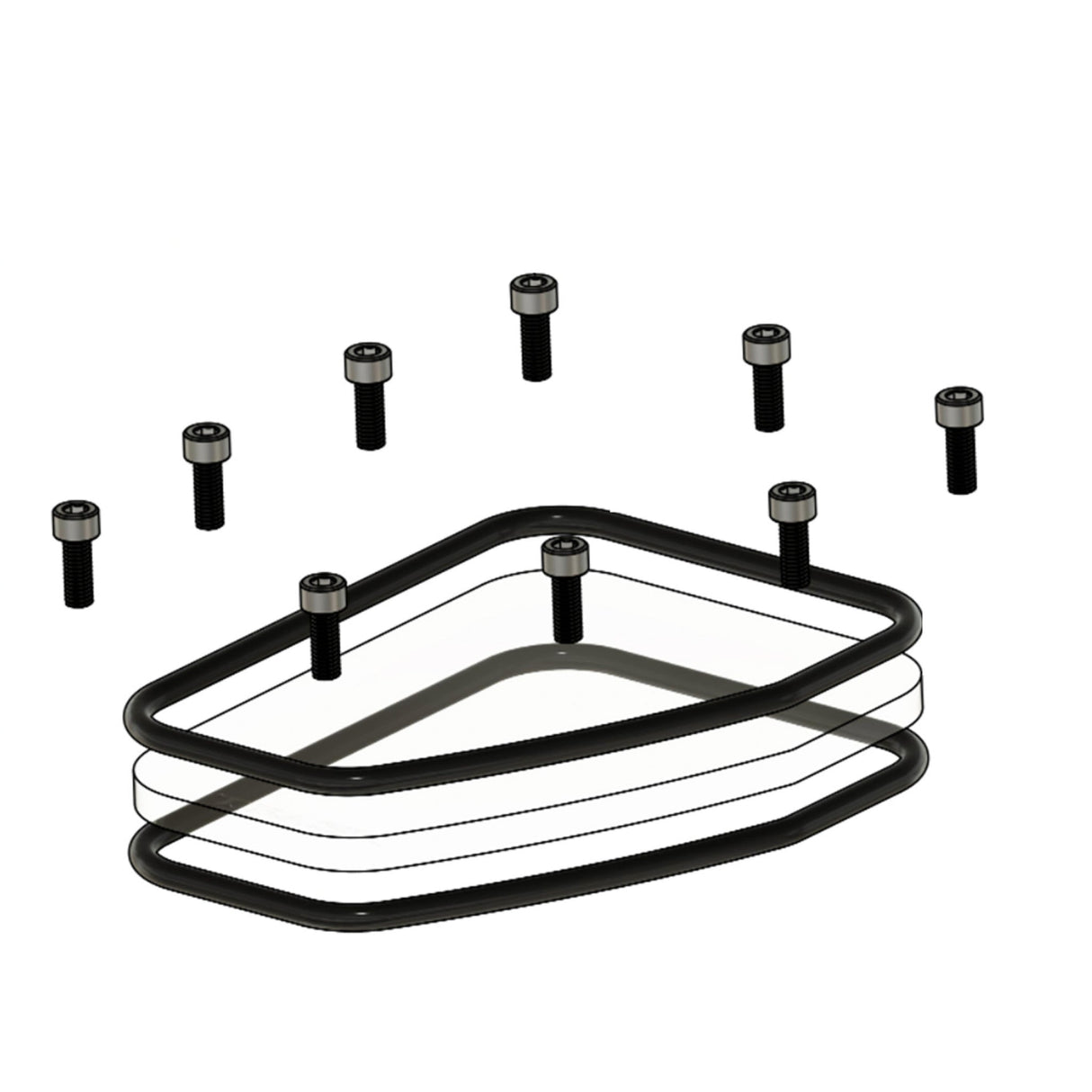 Trask Assault Cam Cover Repair Kit Twin Cam - TM-017-RK For Harley Motorcycles 1999-2017