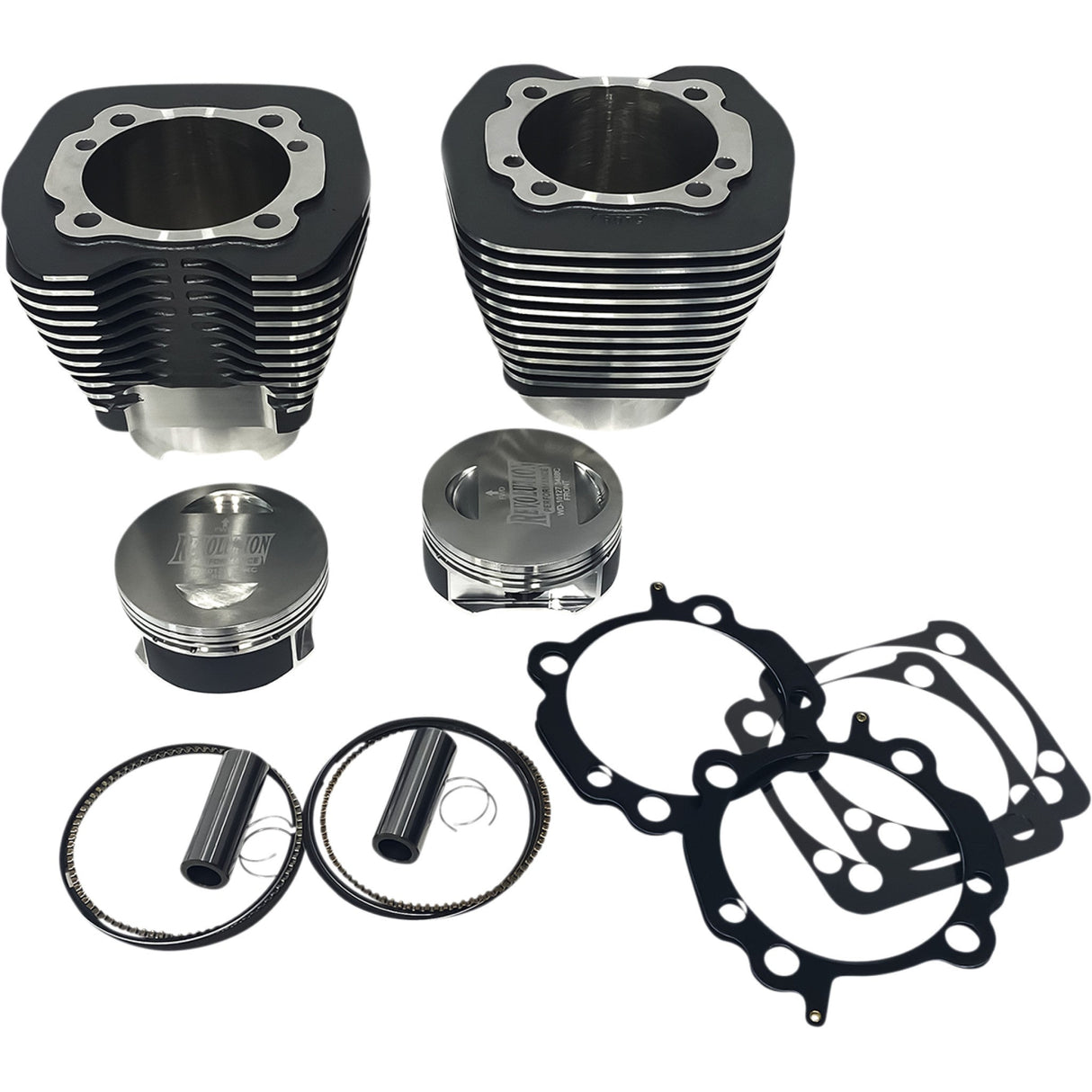 Revolution Performance, LLC Monster Big Bore Cylinder Kit 124" Granite Twin Cam - RP201-130W For Harley Motorcycles 1999-2017