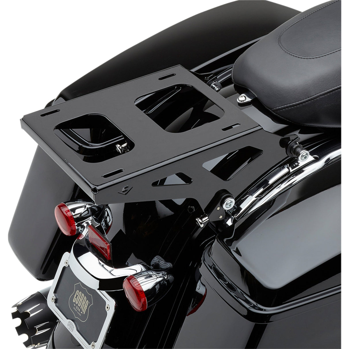 COBRA 3516-0322 602-2702B 2-Up Tour Pak® Mount - 2-Up Tour-Pak® Mount - Black