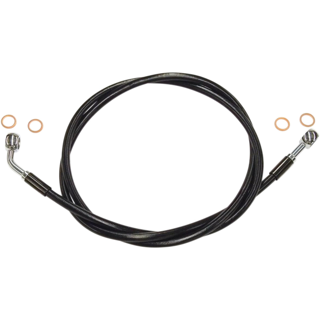 MAGNUM SHIELDING XR Stainless Extreme Response Front Brakeline Kit Brake Line - EZ Align Black
