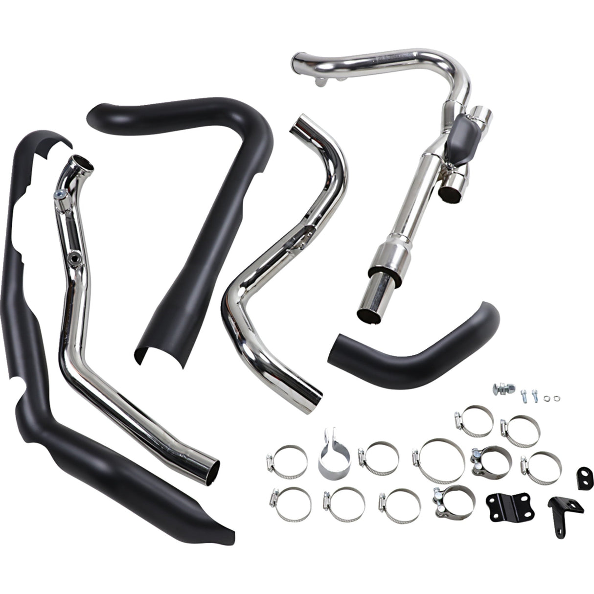 Cobra Pro Chamber 2-Into-2 Header System - 6255DBRB For Harley Touring 2017-2020